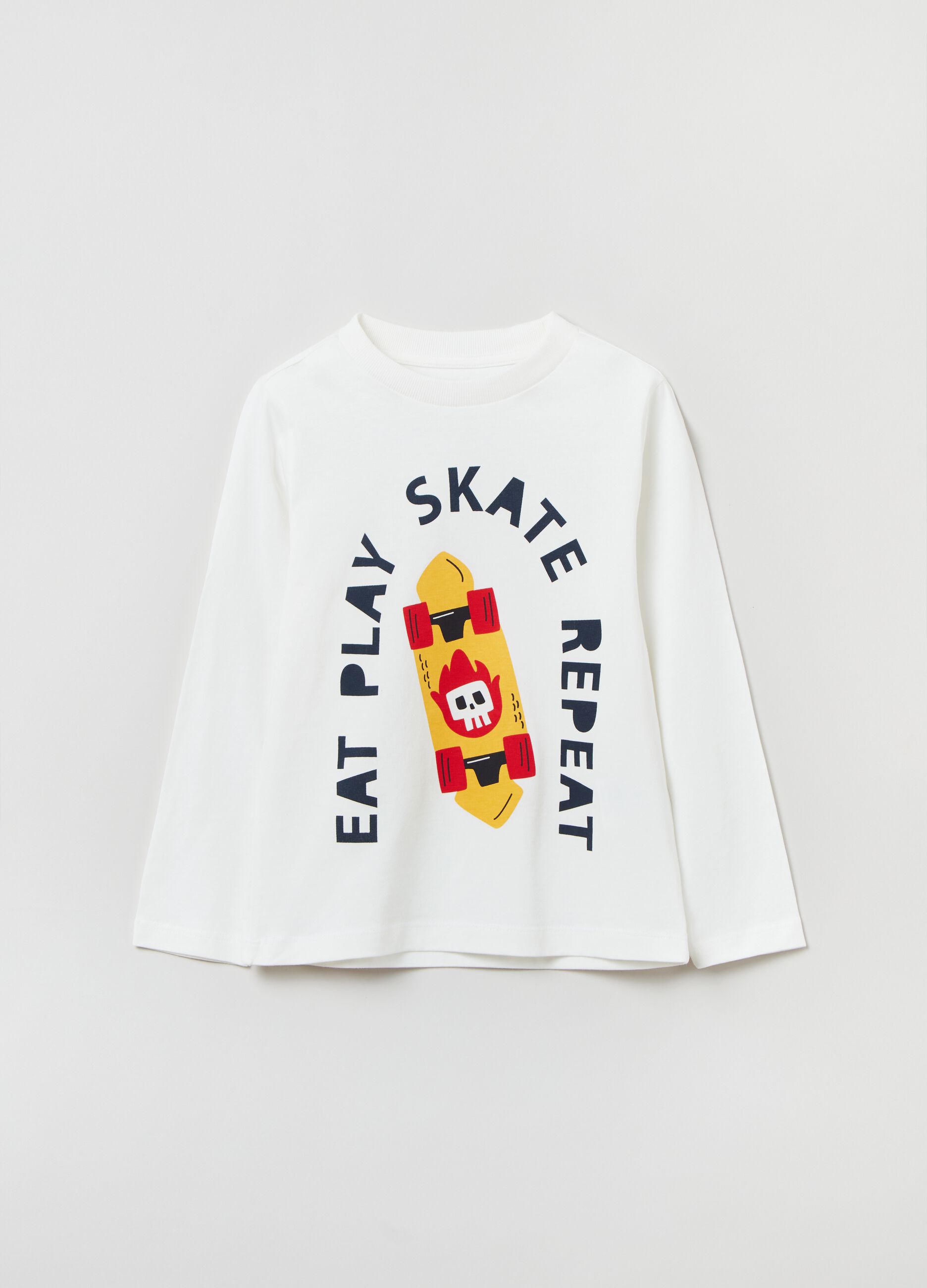 Long-sleeved T-shirt with print