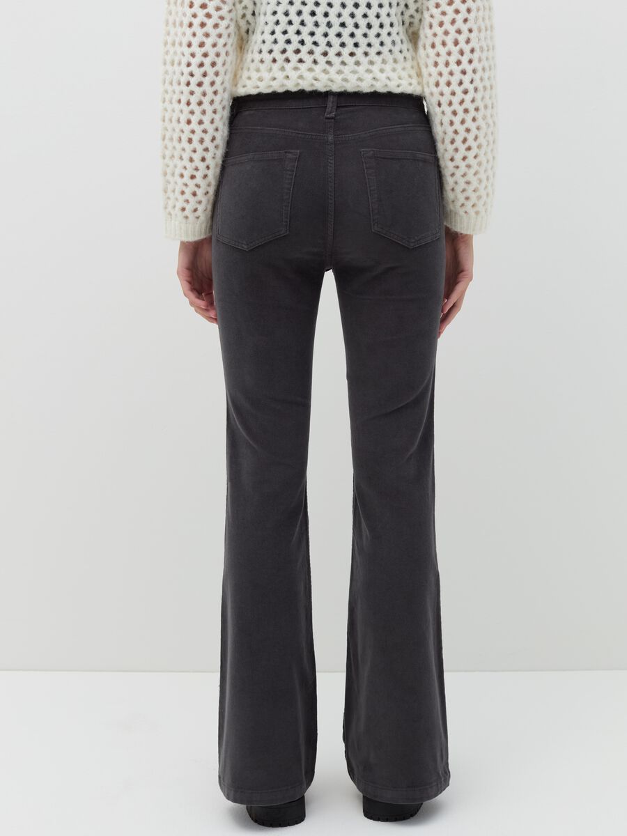 Flare-fit trousers in corduroy_2