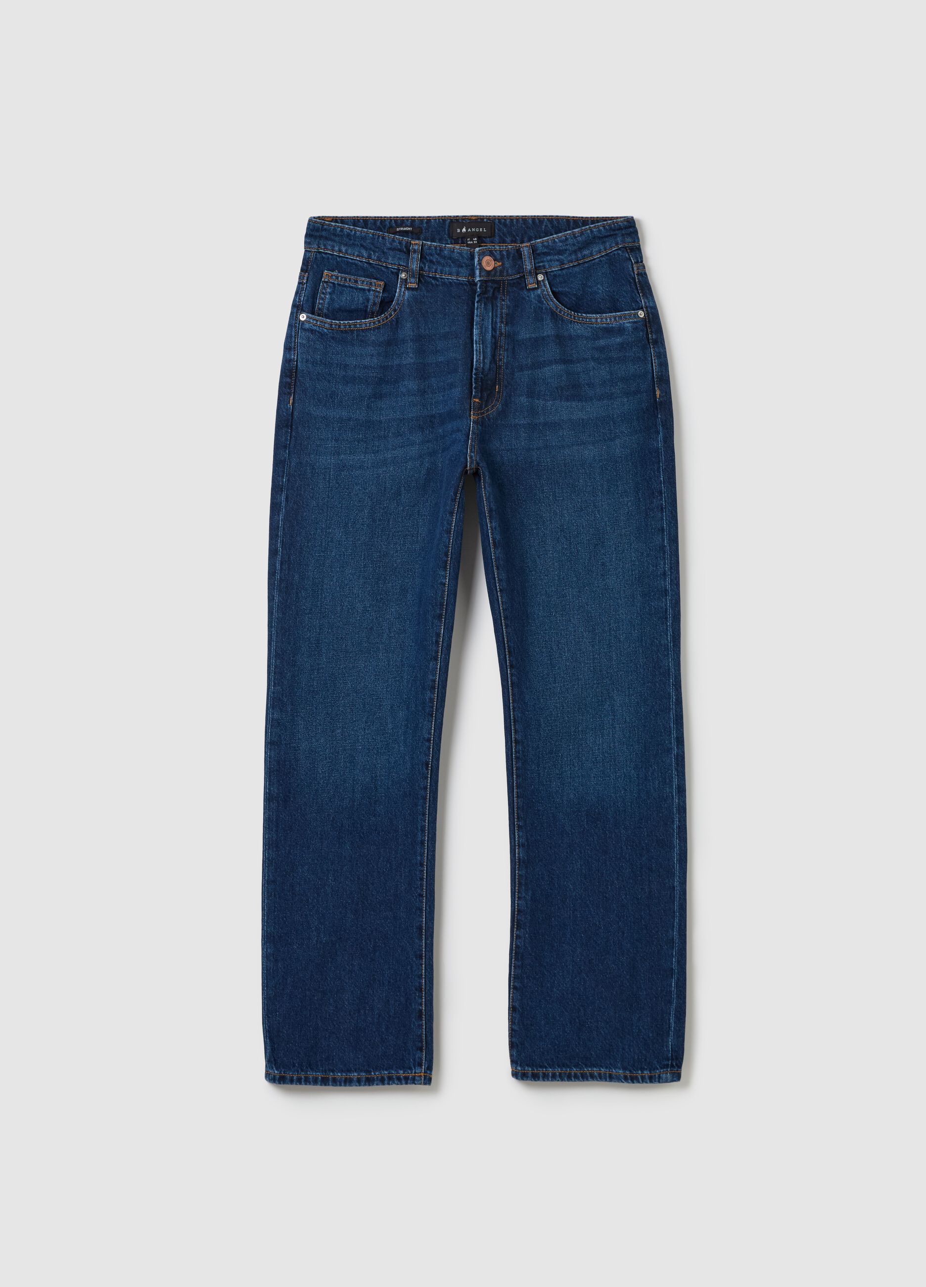 Five-pocket,straight-fit jeans