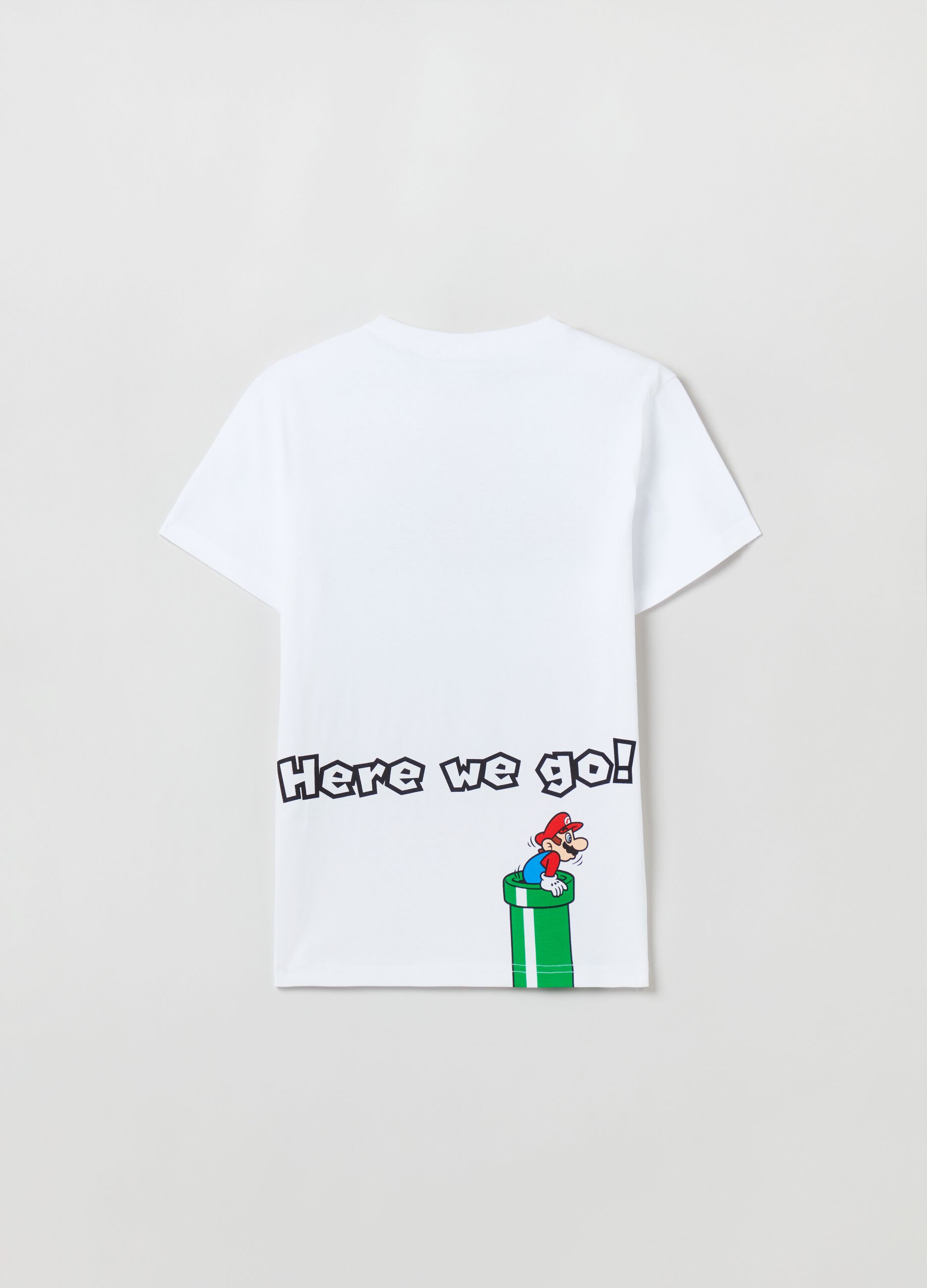 T-shirt in cotone stampa Super Mario World