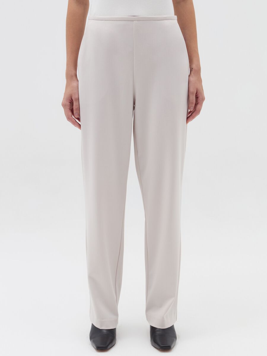 Straight-fit stretch trousers_1