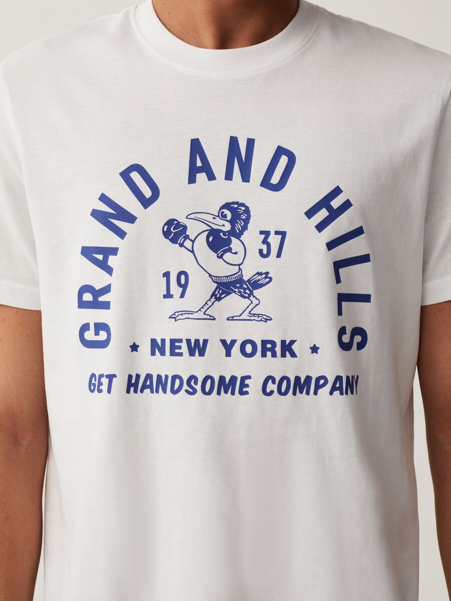 Round-neck T-shirt with Grand&Hills print_3