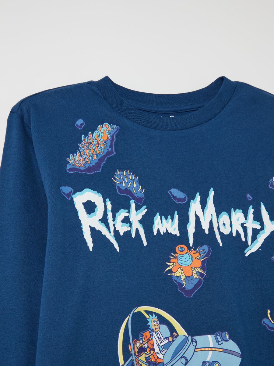 Pigiama in cotone bio stampa Rick and Morty_2