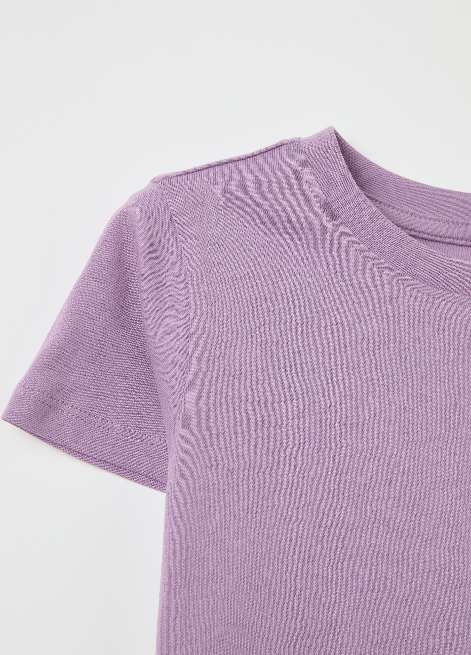 Organic cotton T-shirt with round neck