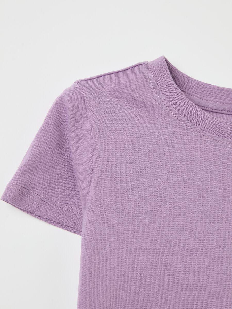 Organic cotton T-shirt with round neck_3