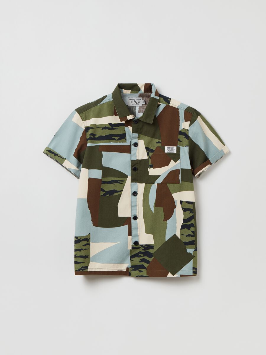 Grand&Hills shirt with camouflage print_0