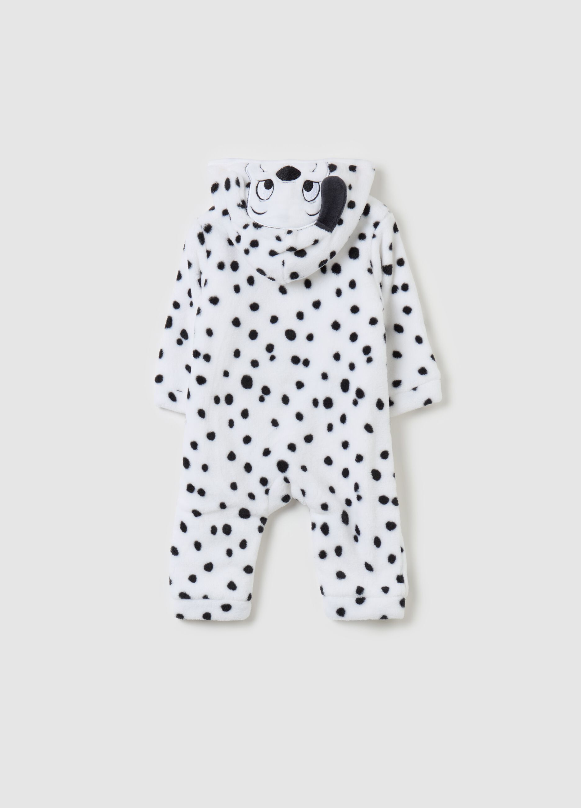 101 Dalmatians onesie in faux fur