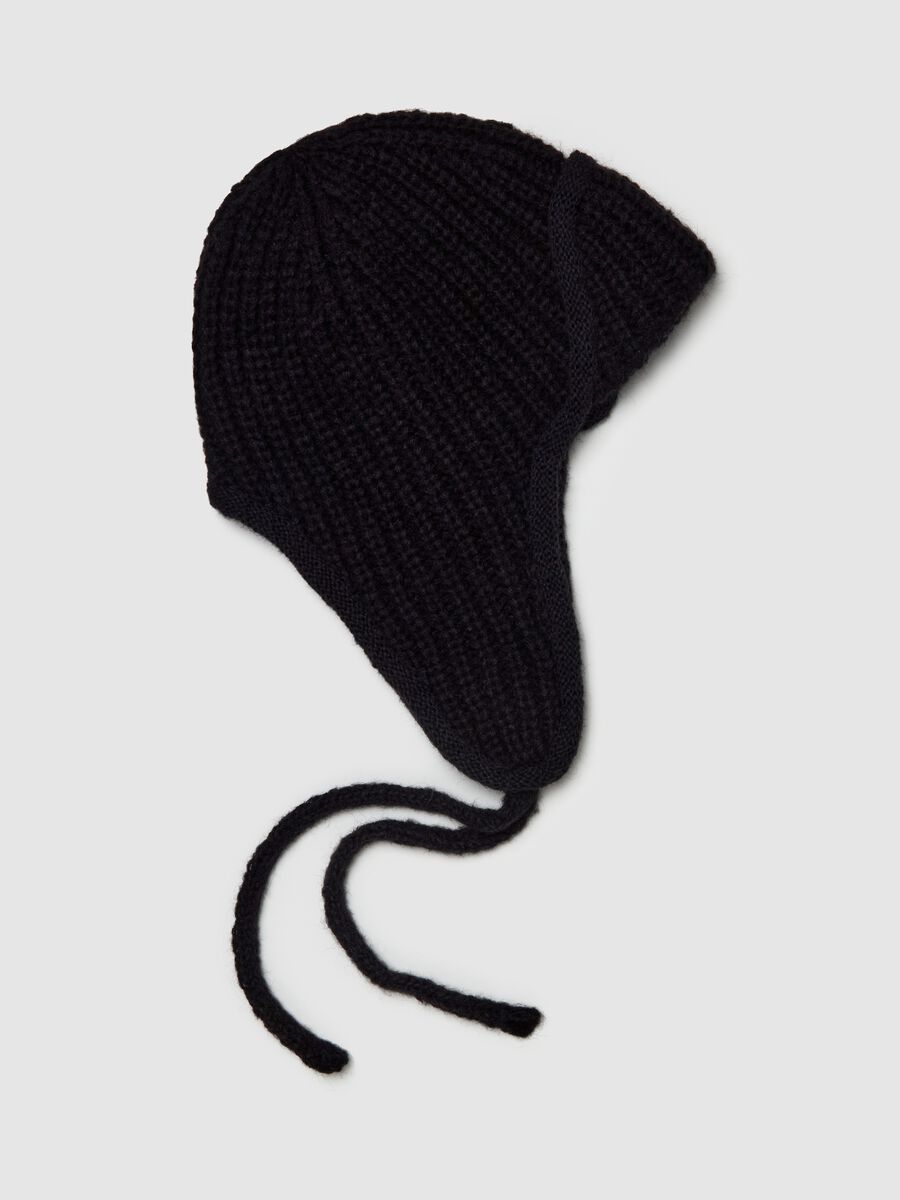 Knit aviator hat_0