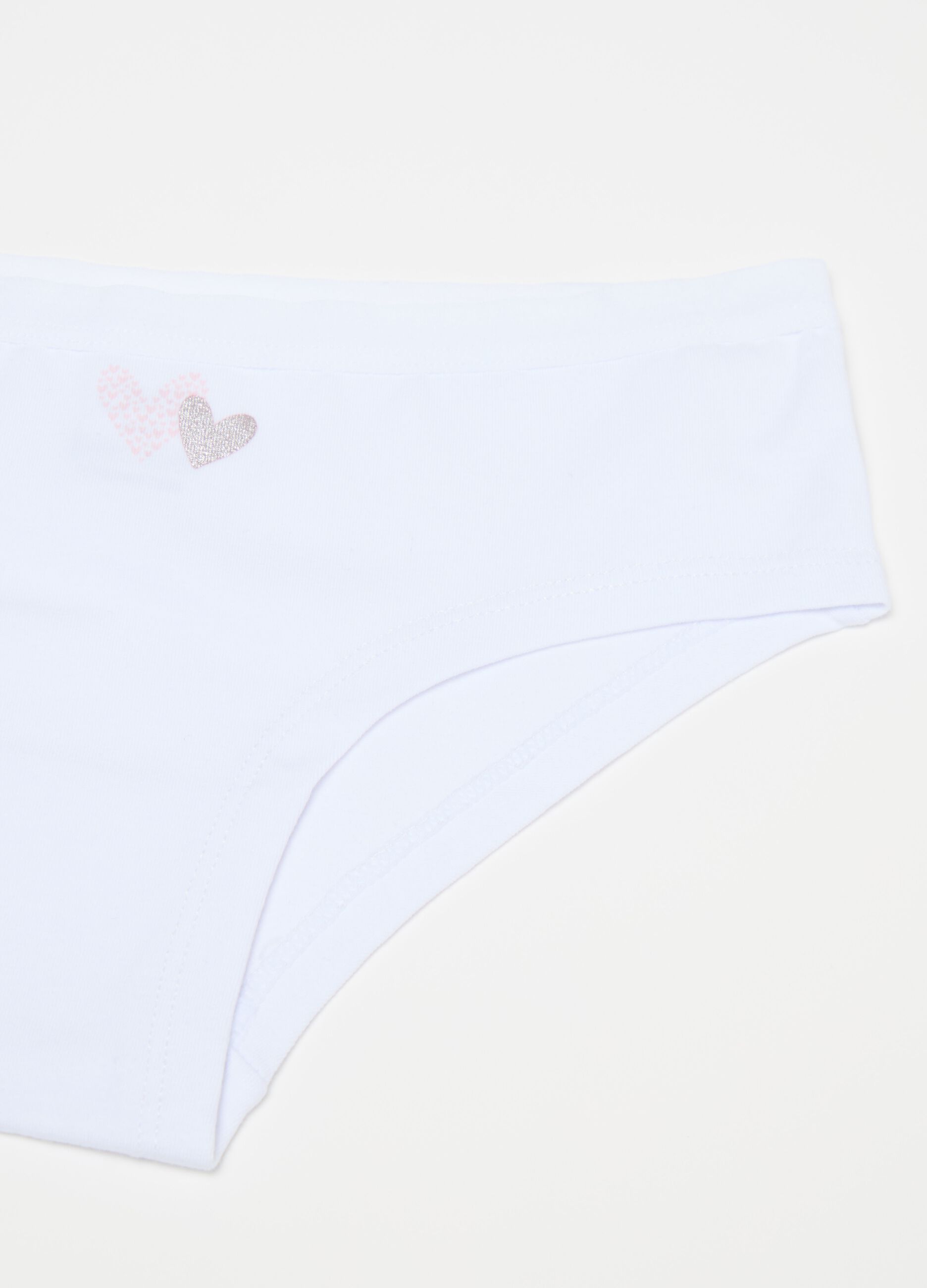 Organic cotton French knickers with print