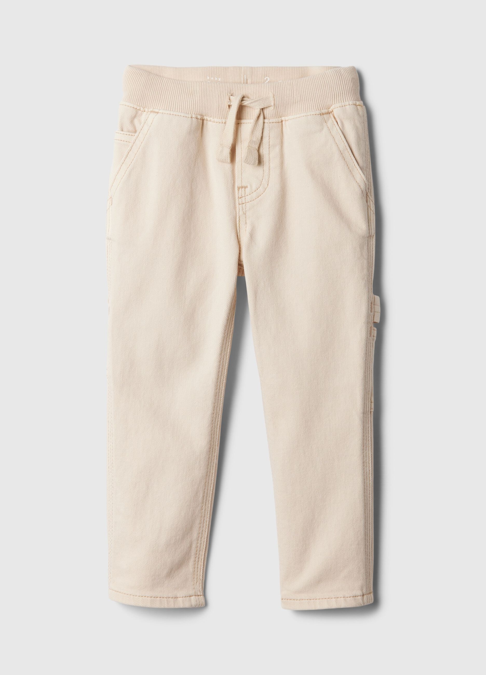 Denim carpenter joggers with drawstring