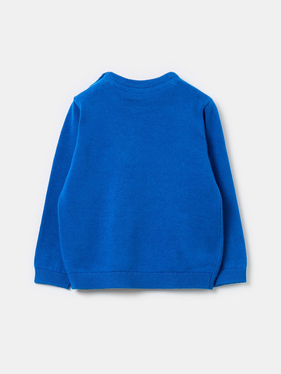 Solid colour cotton pullover_1