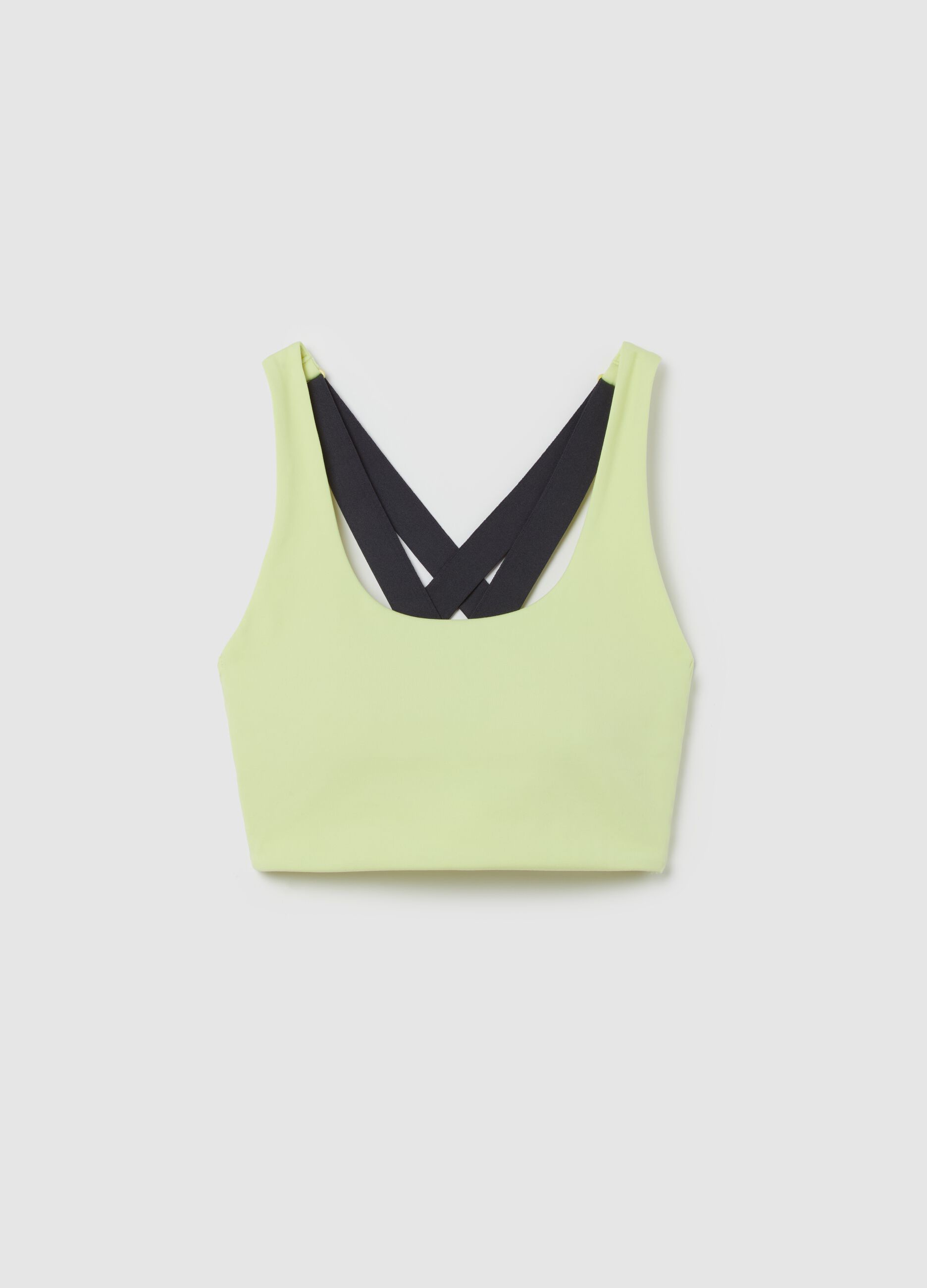 AI•KI sports bra with crossover straps