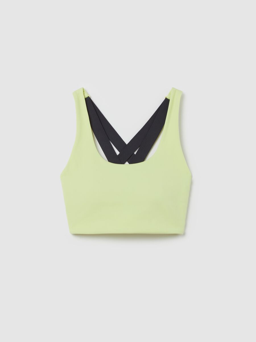 Sports bra with crossover shoulder straps_4