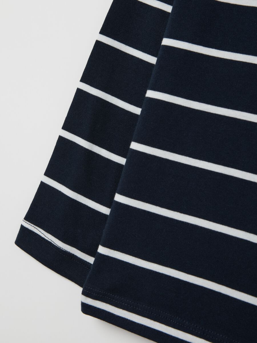 Long-sleeved T-shirt in striped cotton_3