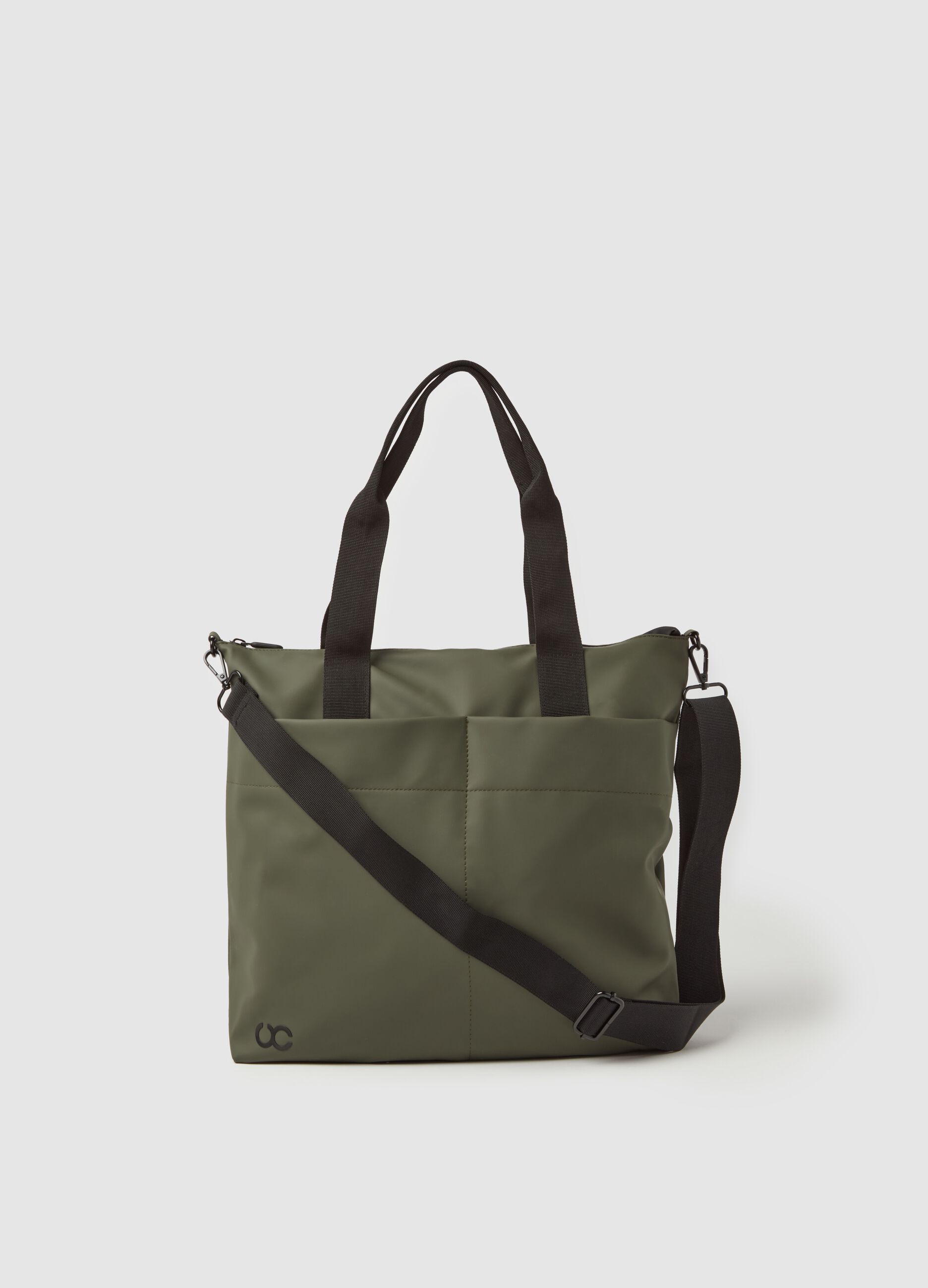 Borsa shopper impermeabile con tracolla