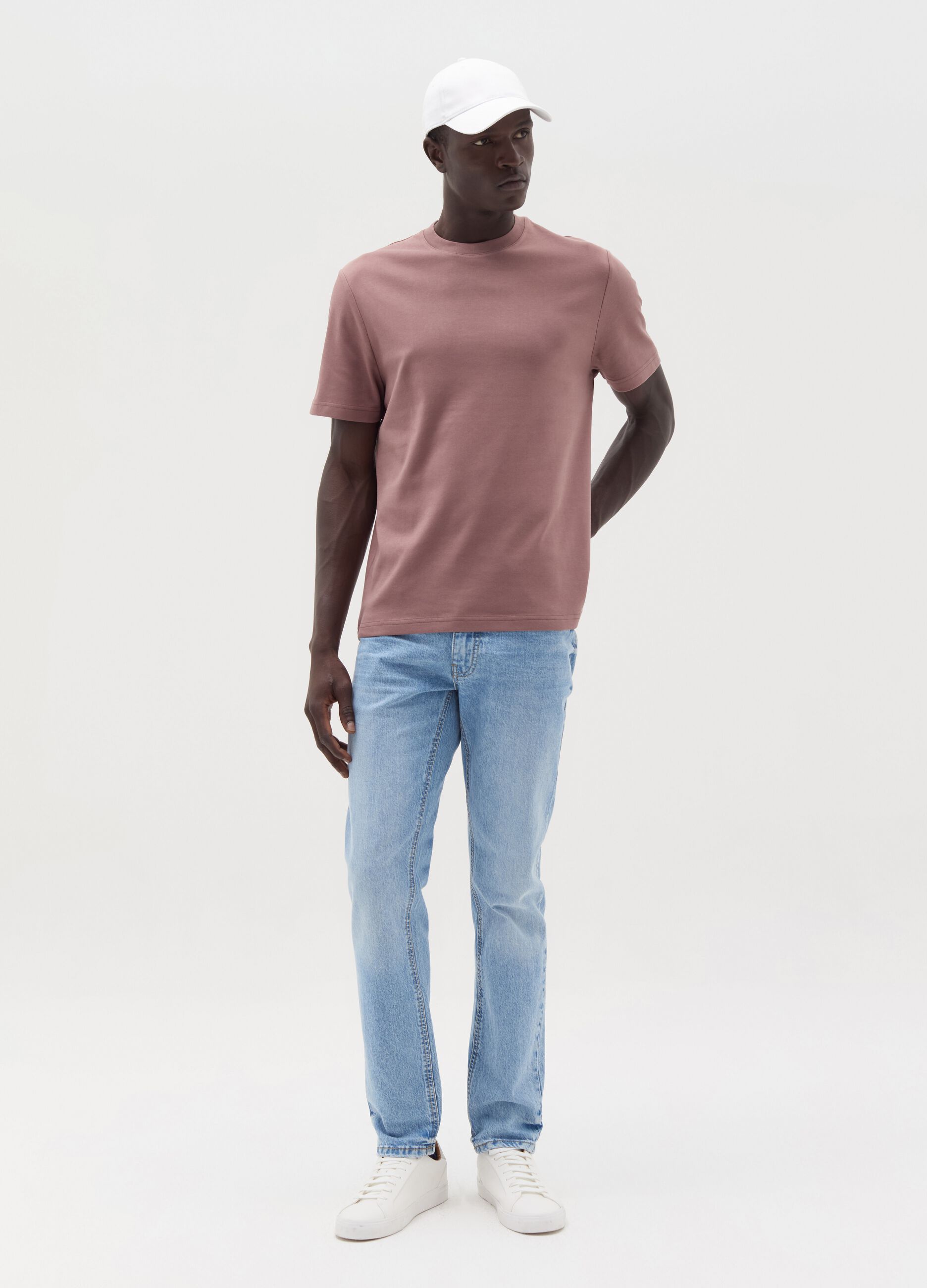 Interlock cotton T-shirt