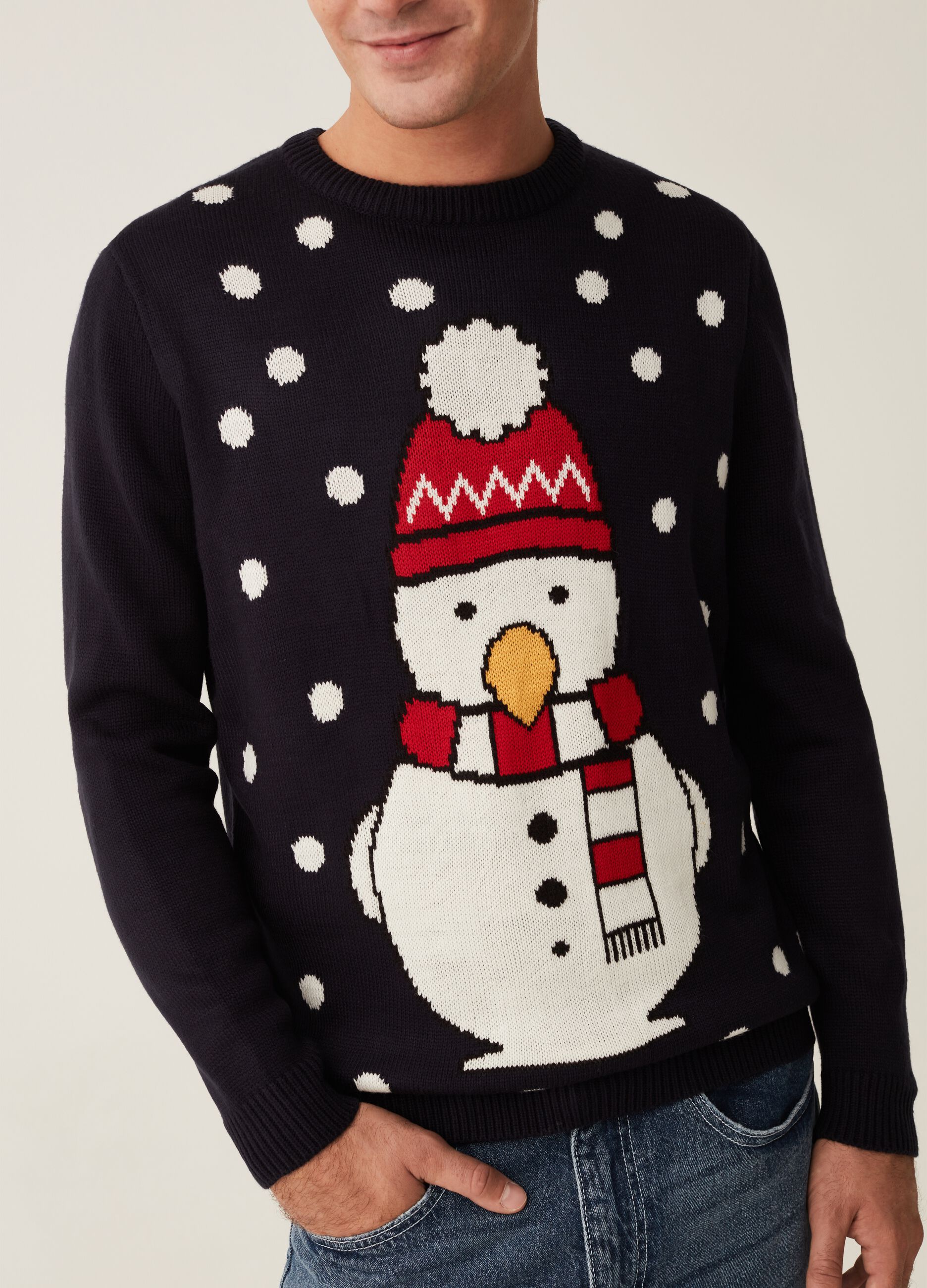 Christmas jumper with snowman