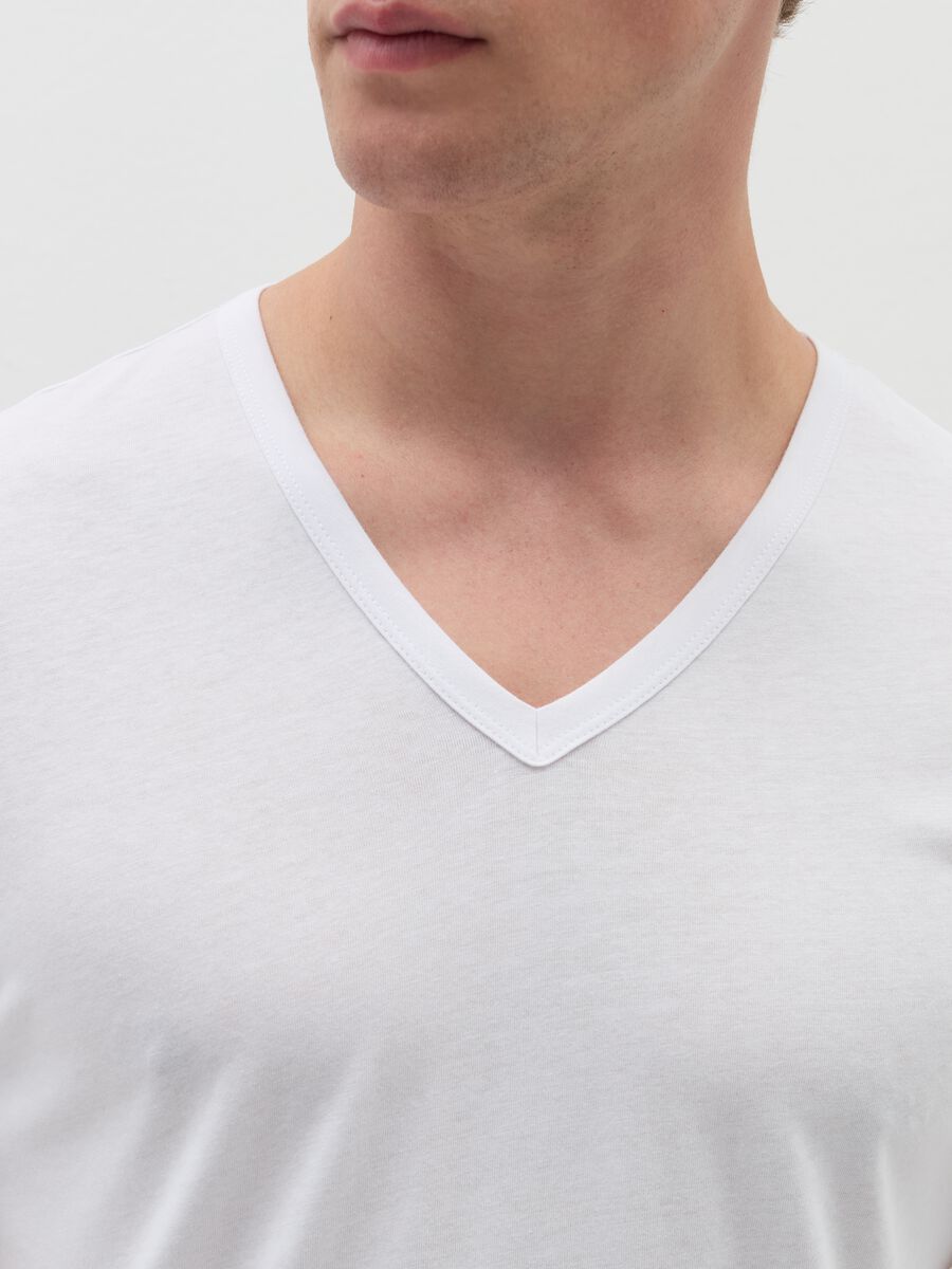 Two-pack undershirts with V neckline in jersey_3