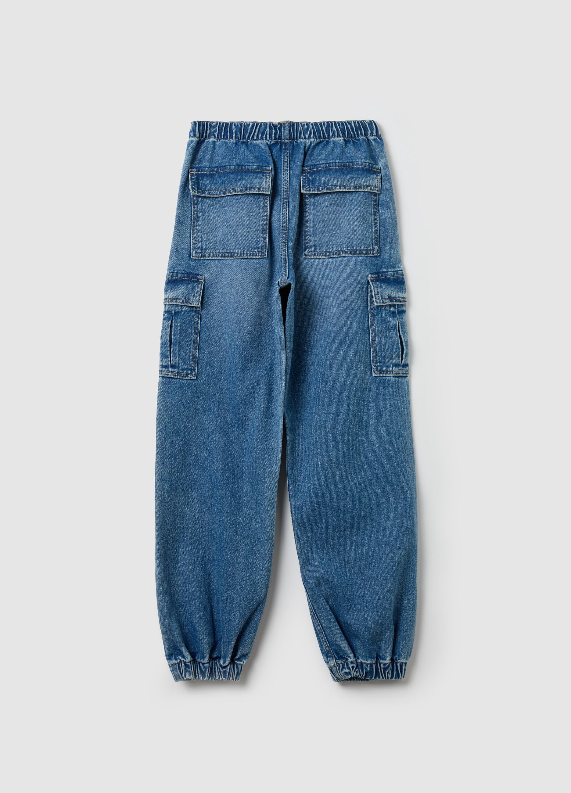 Joggers parachute de denim