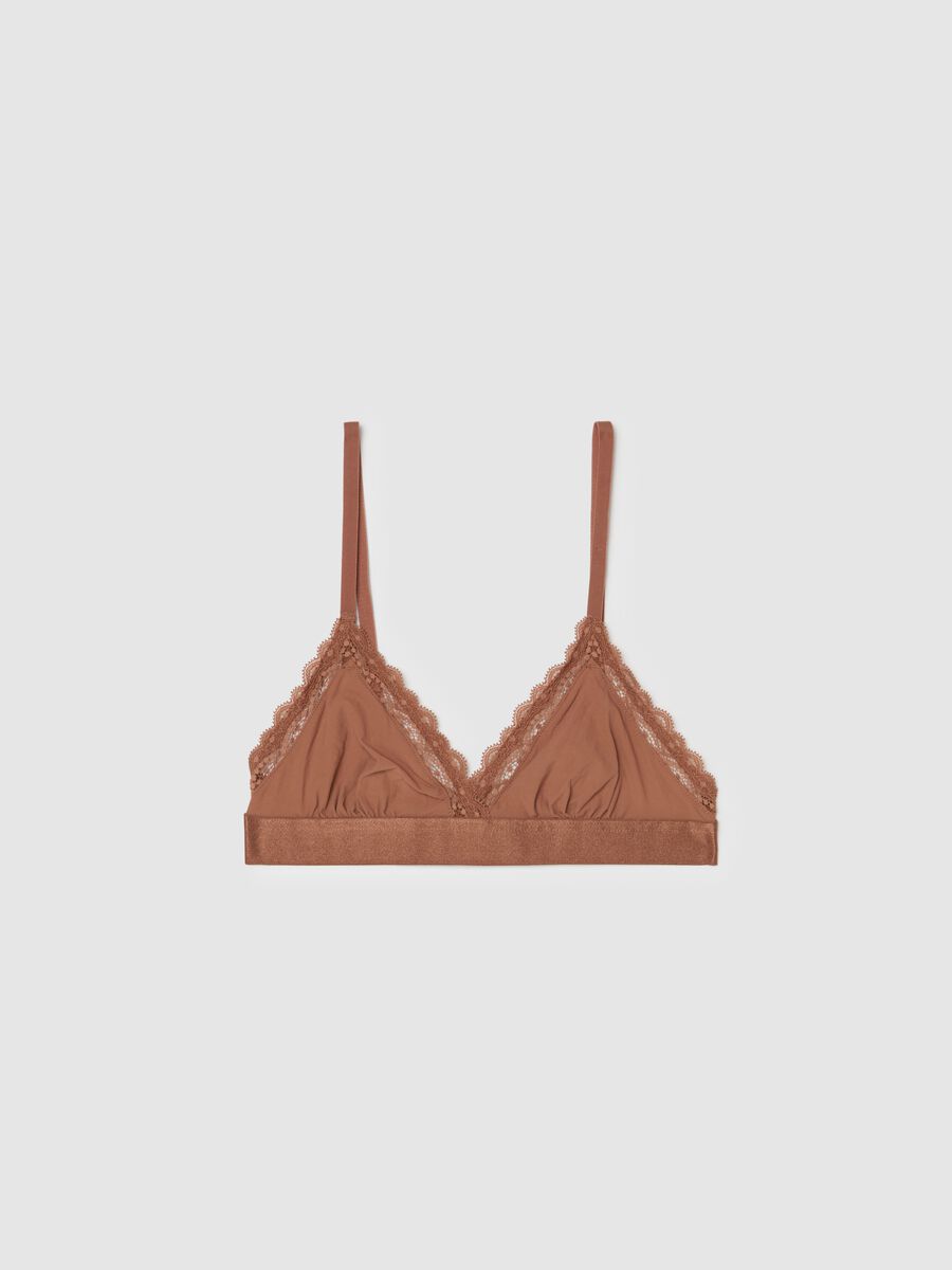 Alex Triangle Bra micro crêpe con pizzo_0