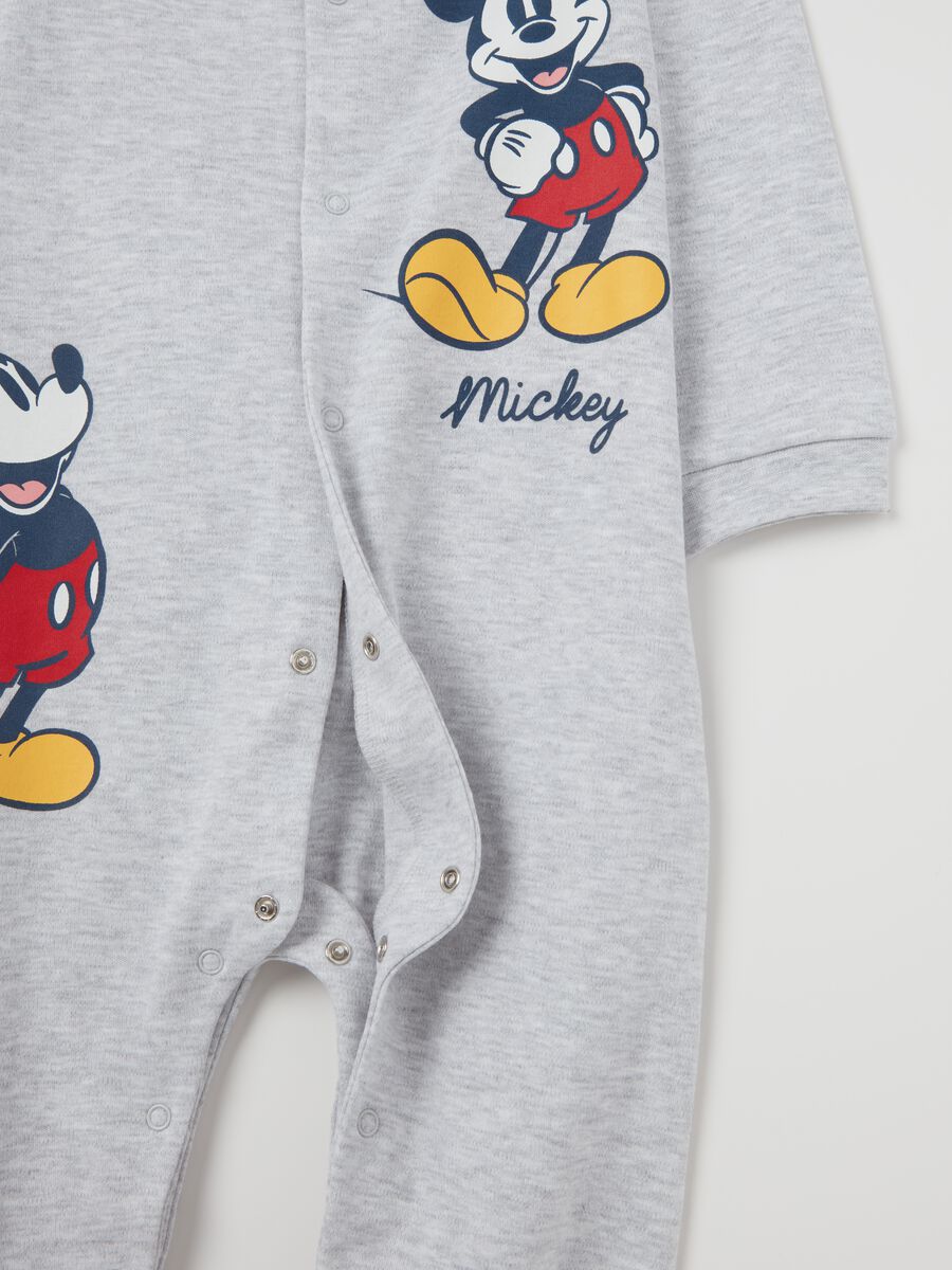 Two-pack onesies with feet and Mickey Mouse print_2