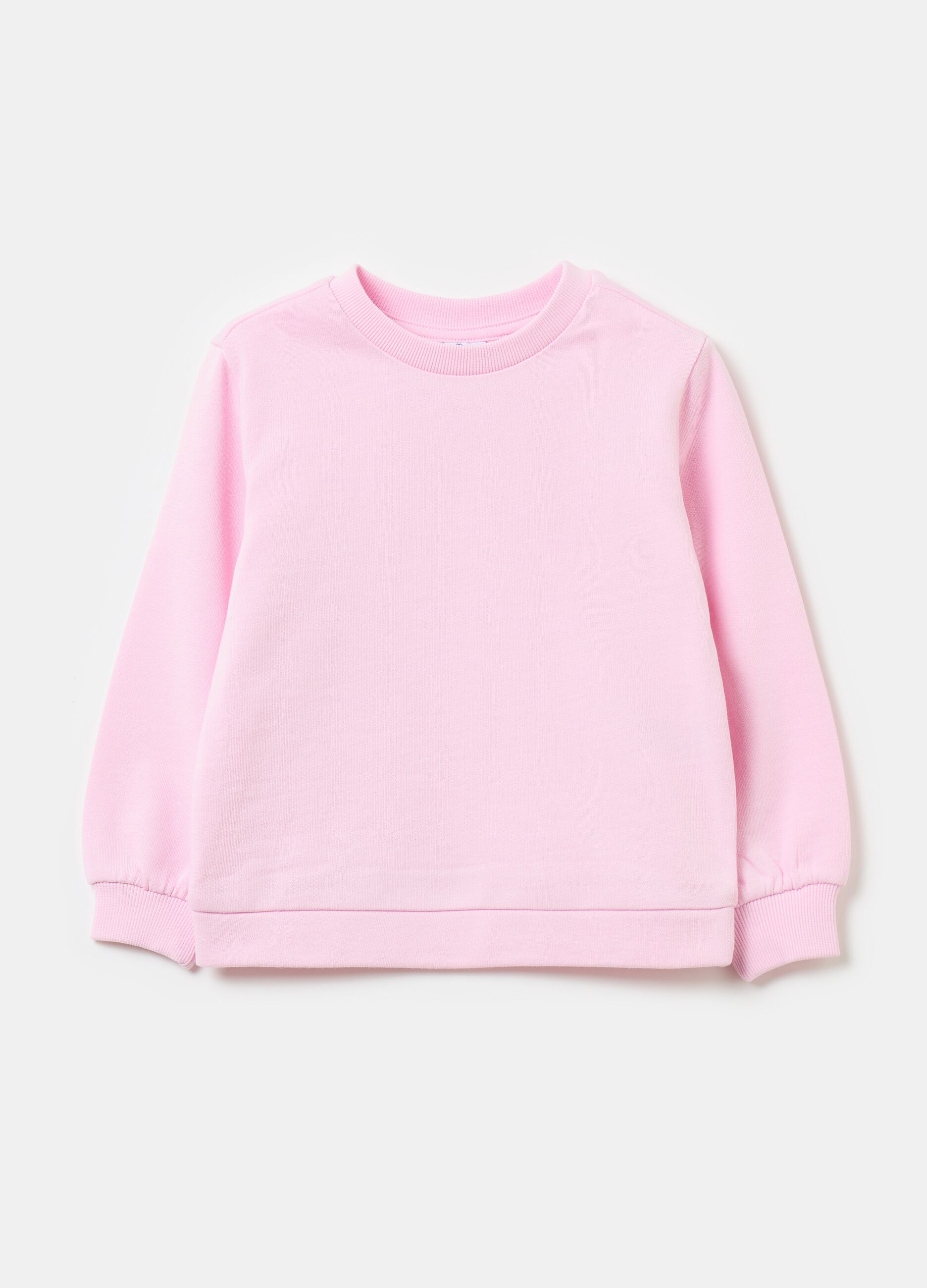 Solid colour sweatshirt in French terry