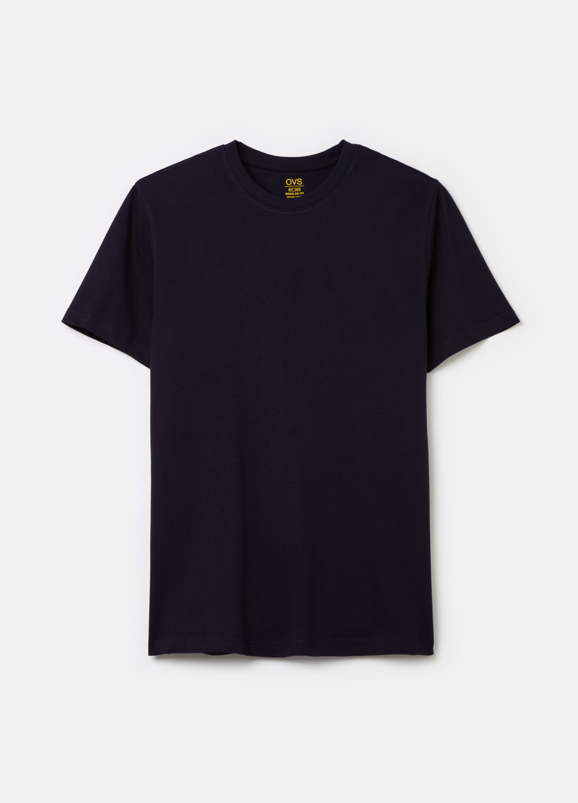 Cotton T-shirt with round neck