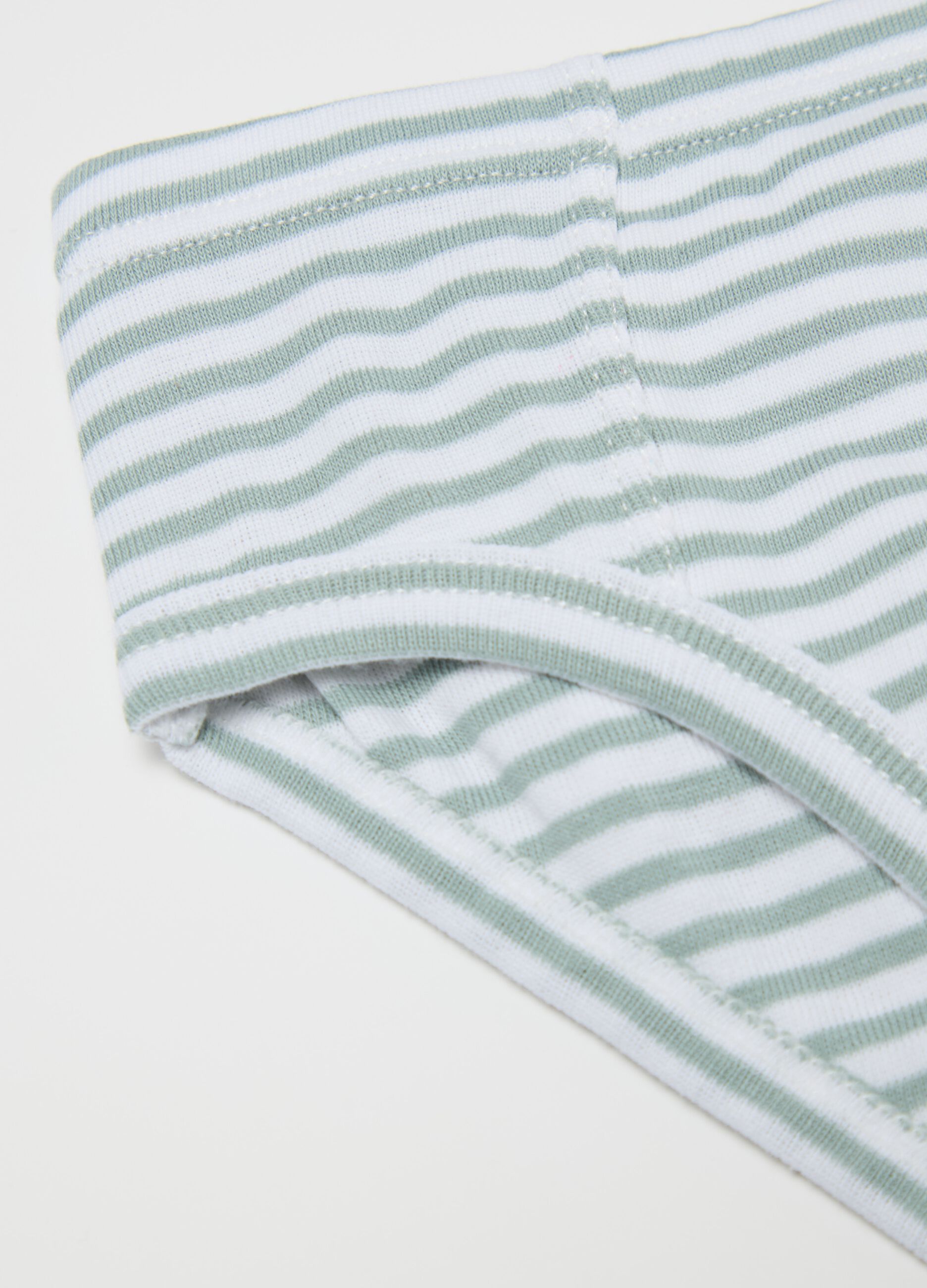 Two-pack briefs in organic cotton with print