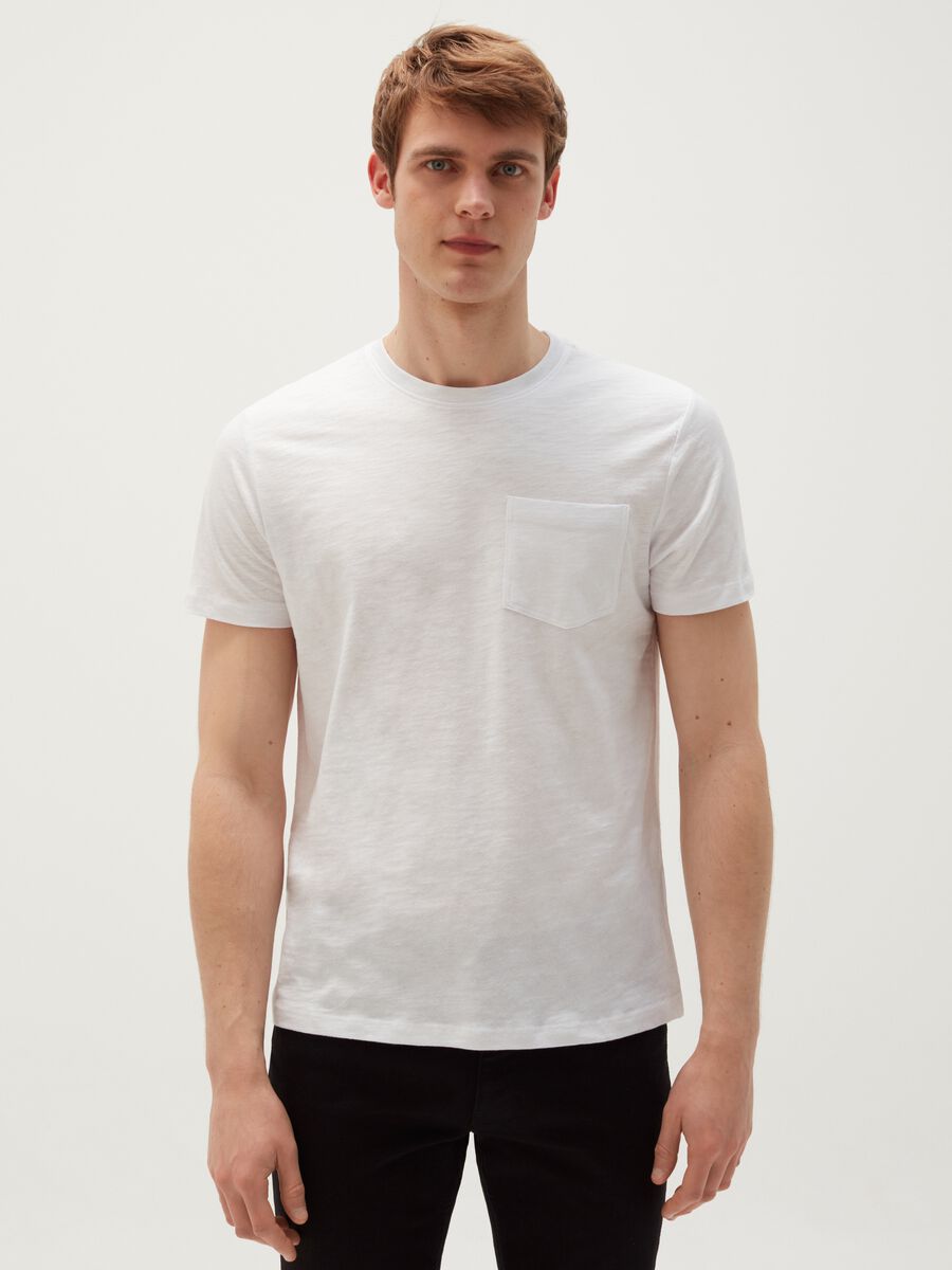 Cotton T-shirt with pocket_0