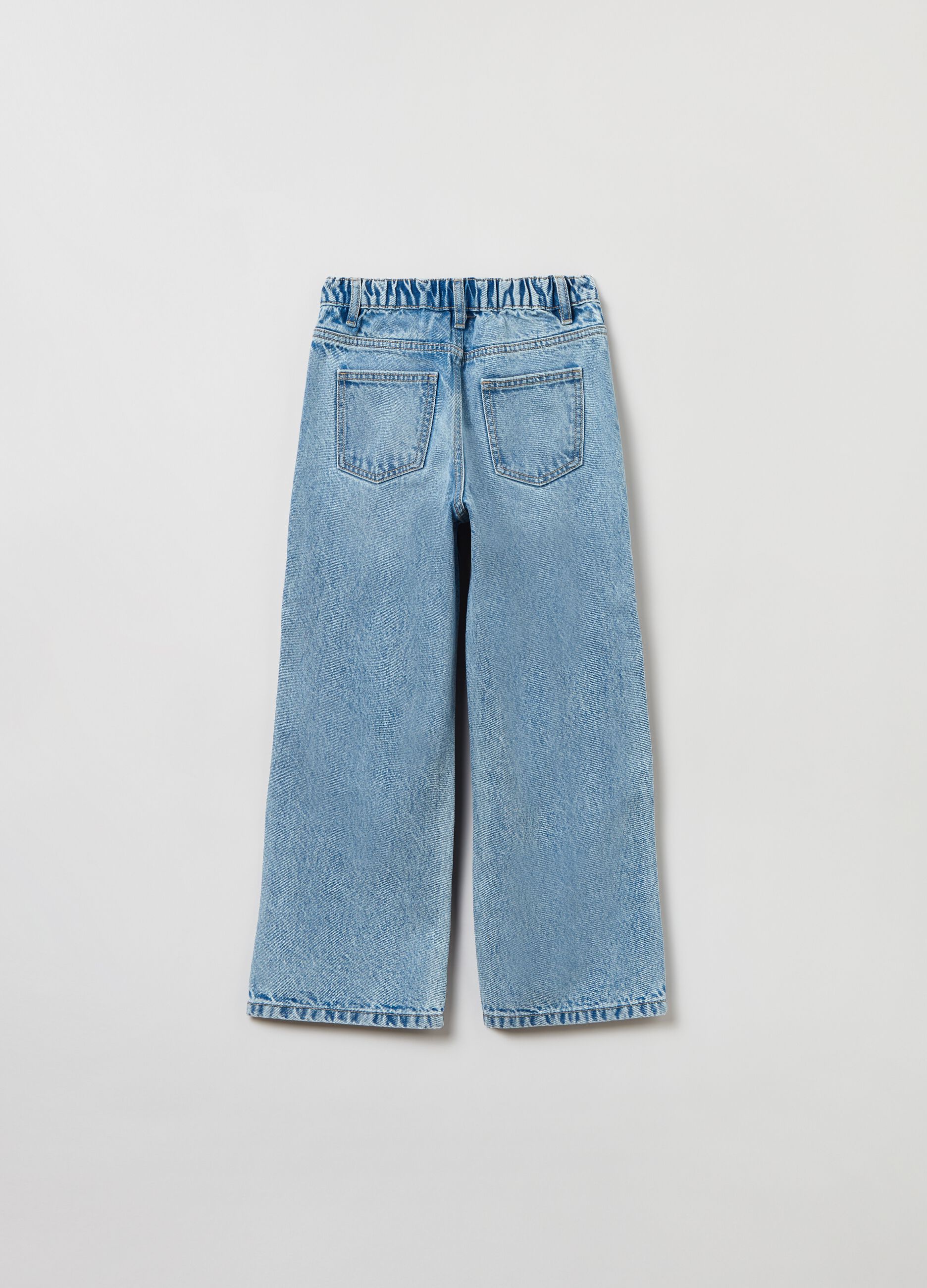 Five-pocket, culotte jeans.