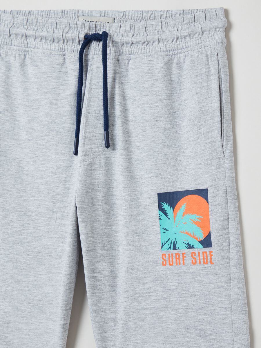 Bermuda joggers in jersey with print_2