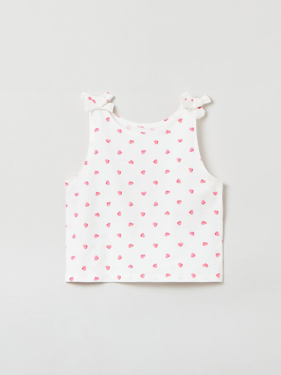 Tank top with small hearts print_0