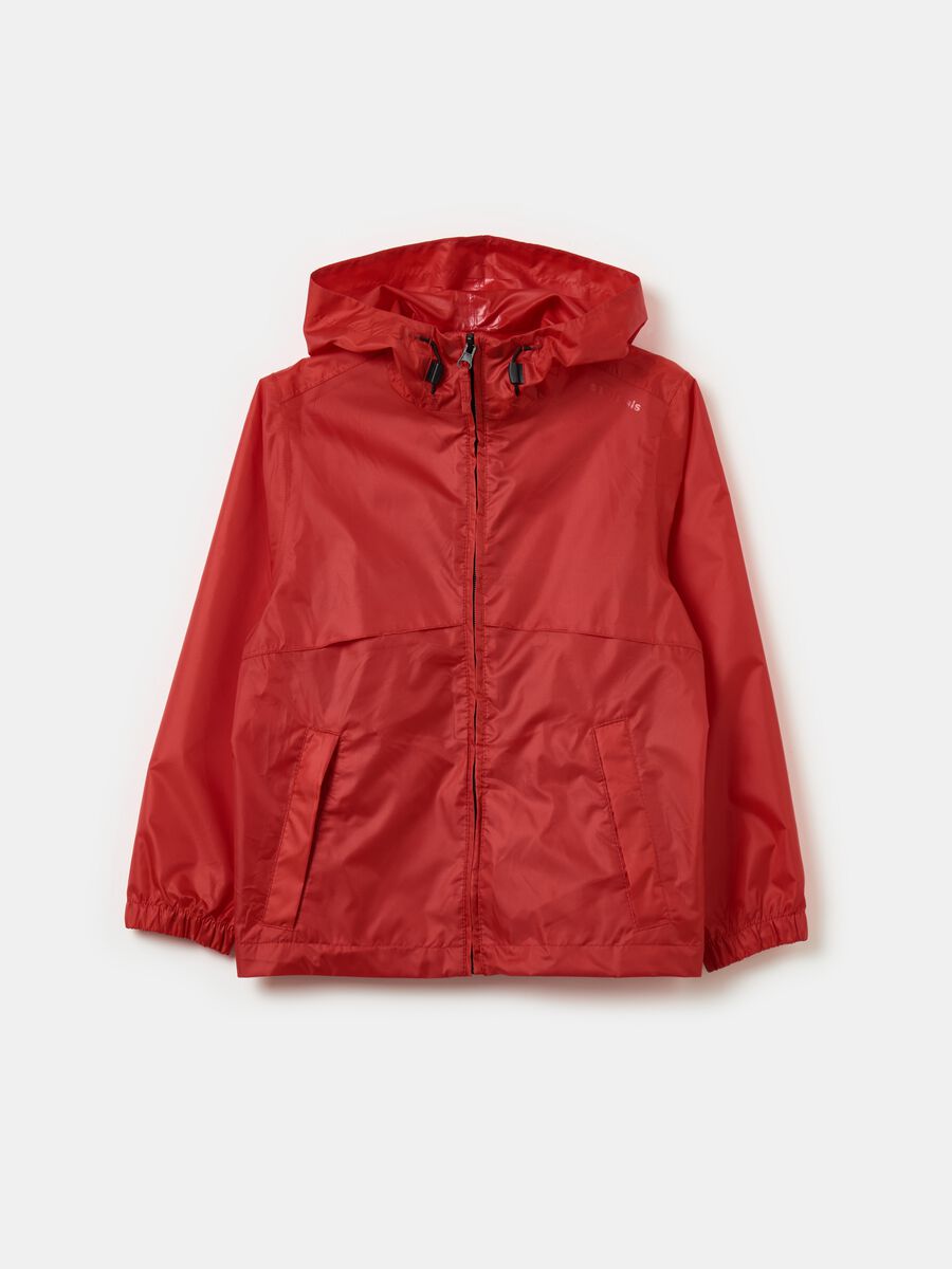 Essential waterproof jacket with hood_0