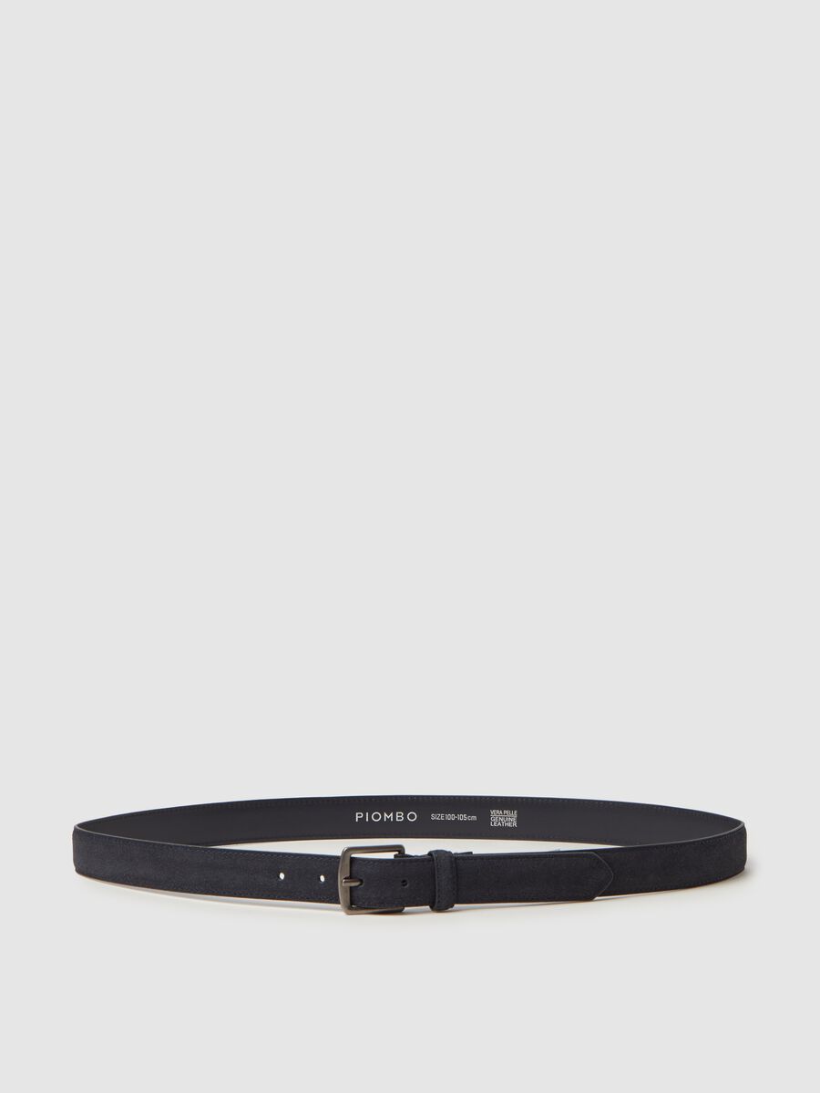 Contemporary belt in suede leather_0