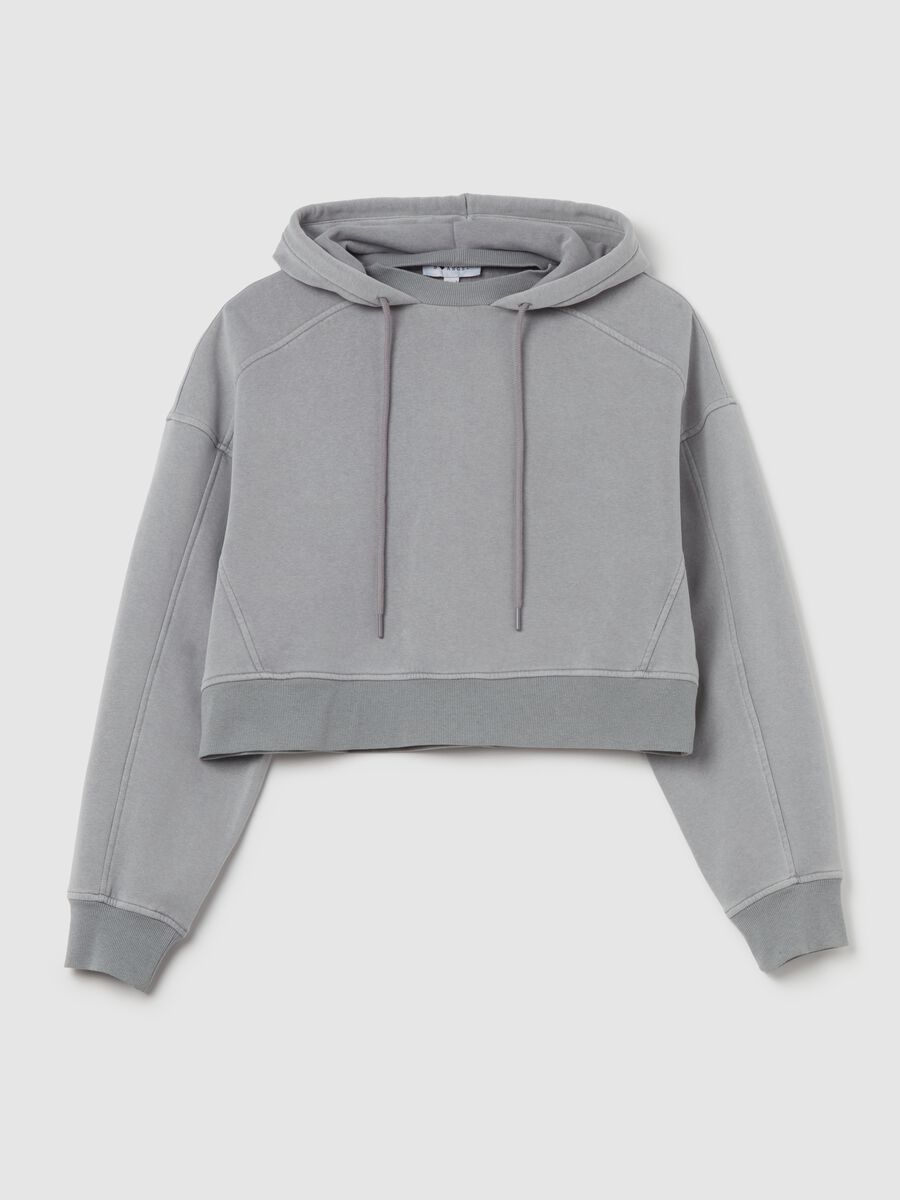 Crop sweatshirt with hood_4