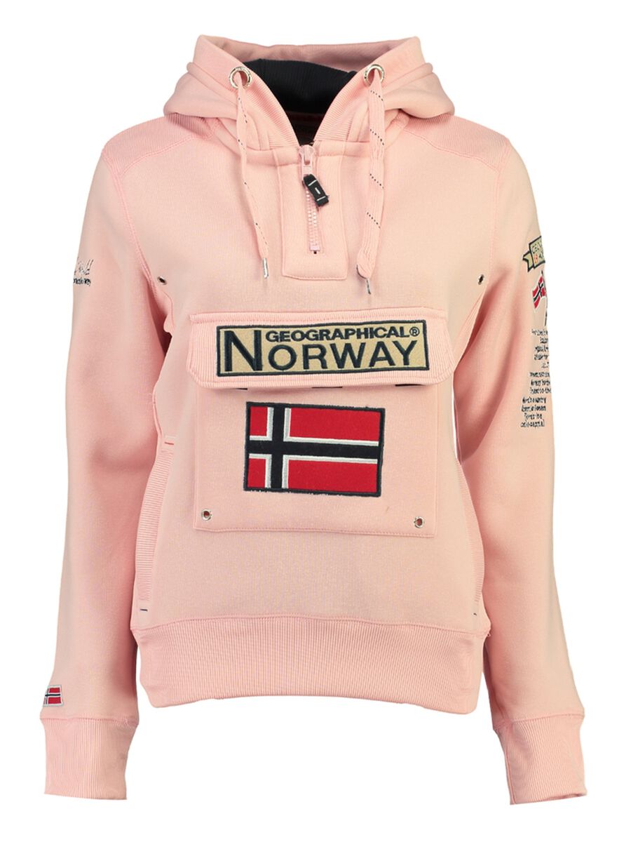 Geographical Norway half-zip sweatshirt with hood_0