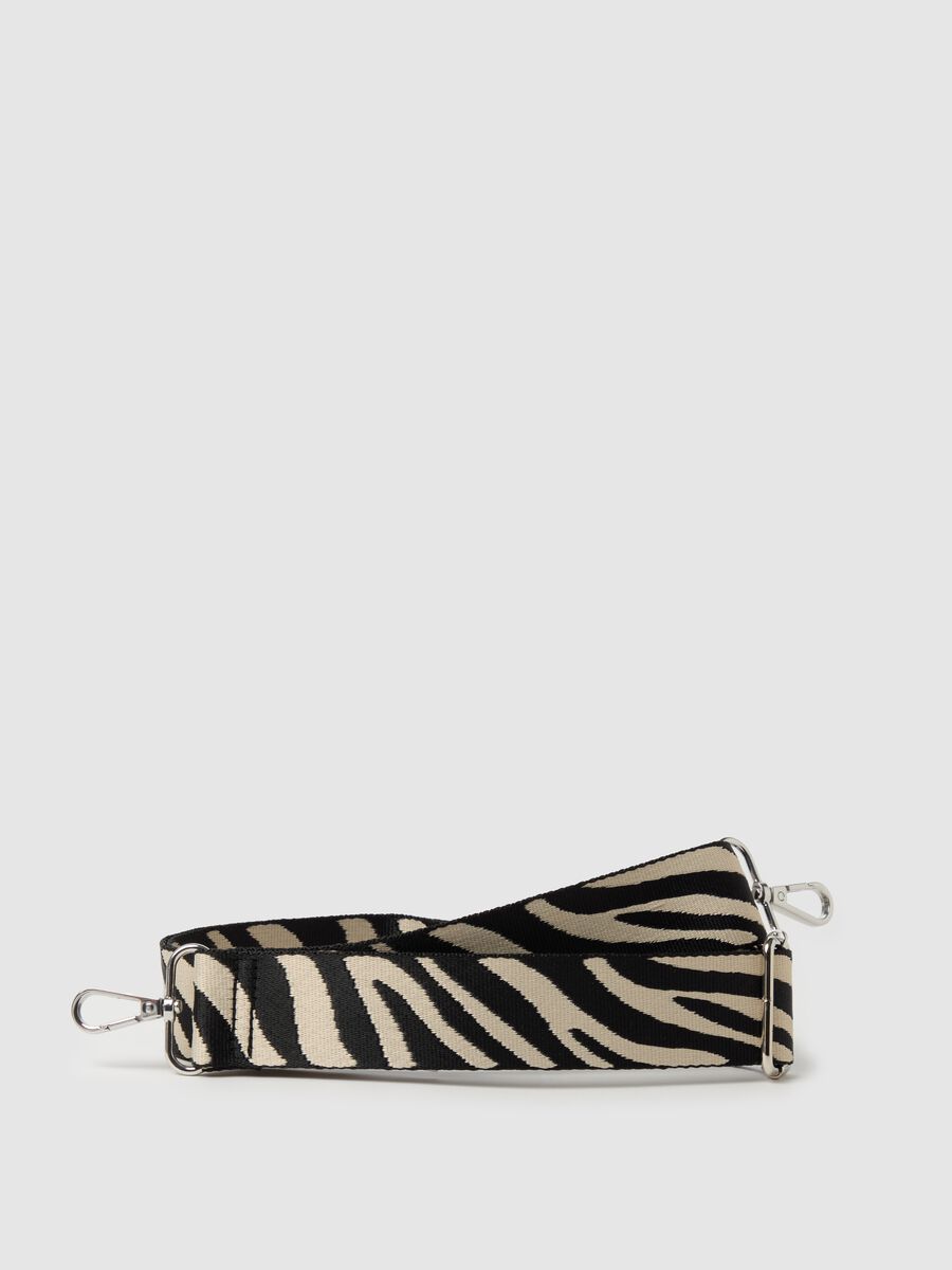 Adjustable shoulder strap with animal print design_0