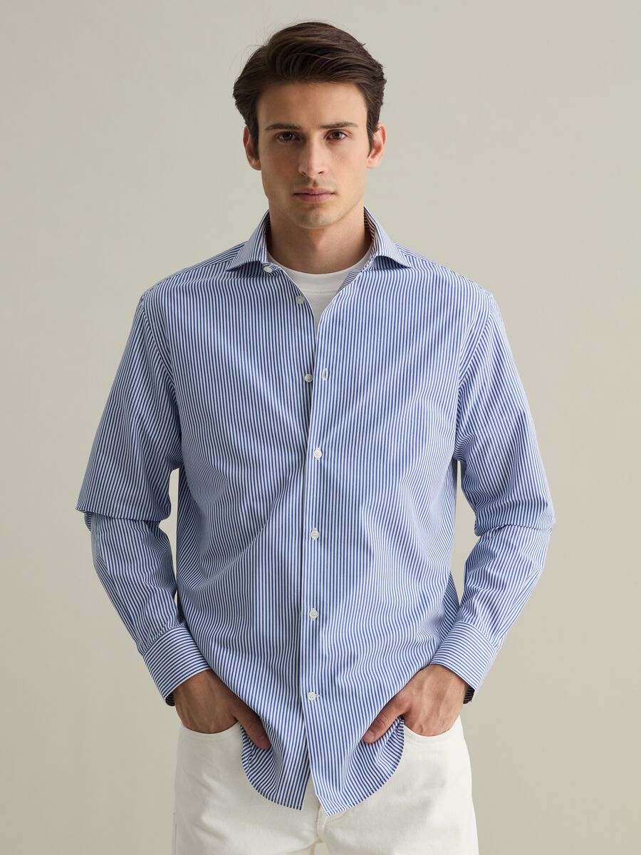 Regular-fit striped cotton shirt_1