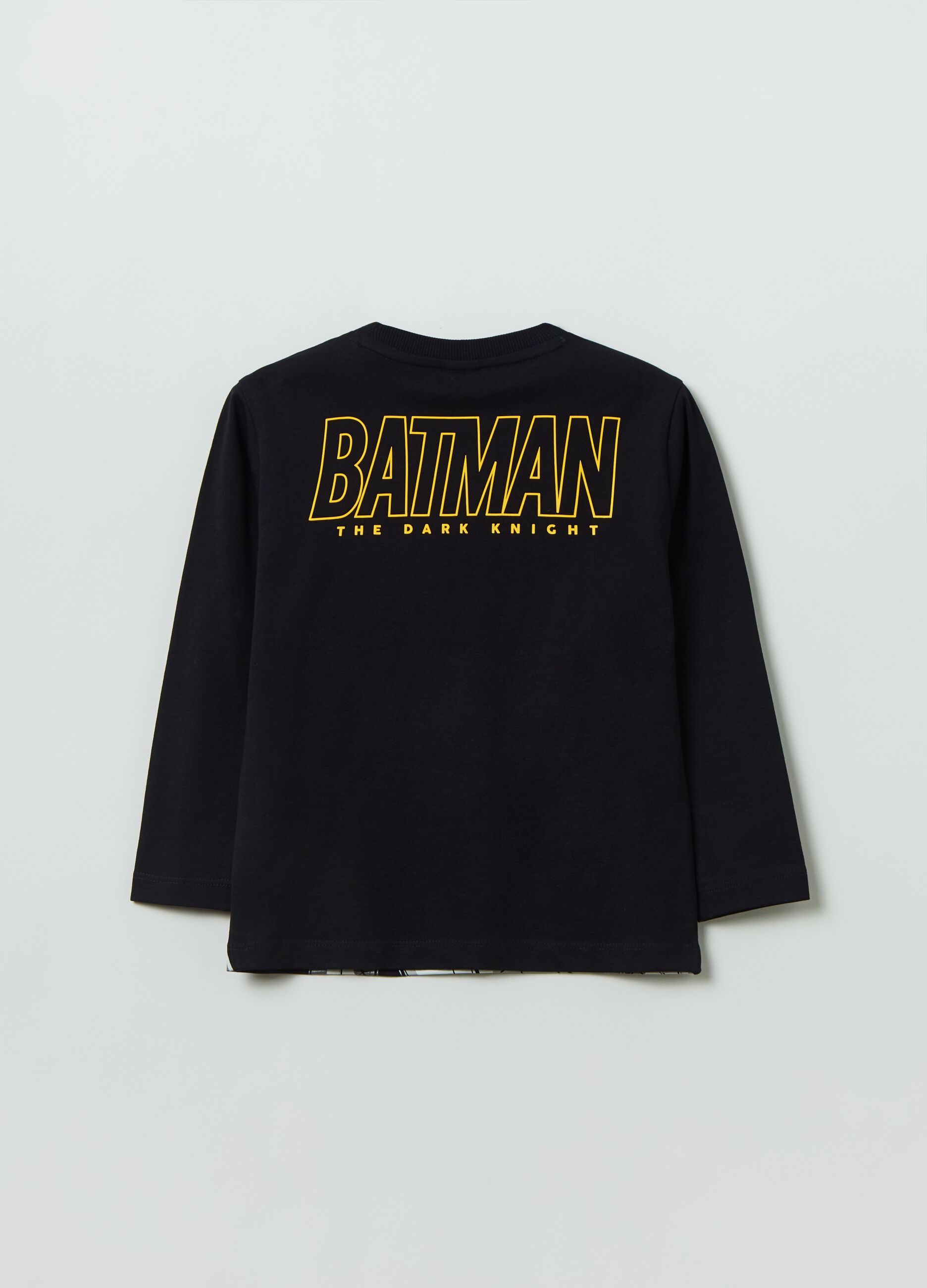 T-shirt with Batman print and long sleeves