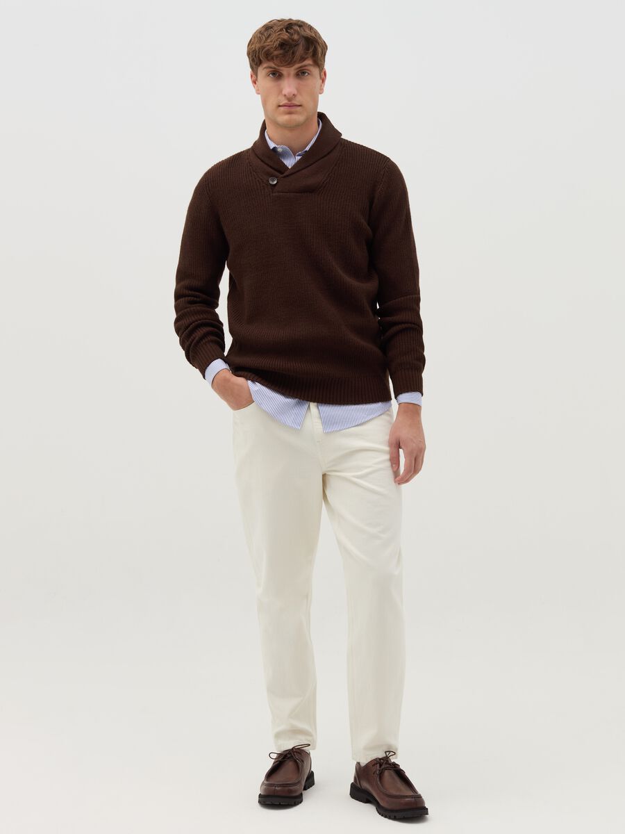 Pullover with shawl neck_0