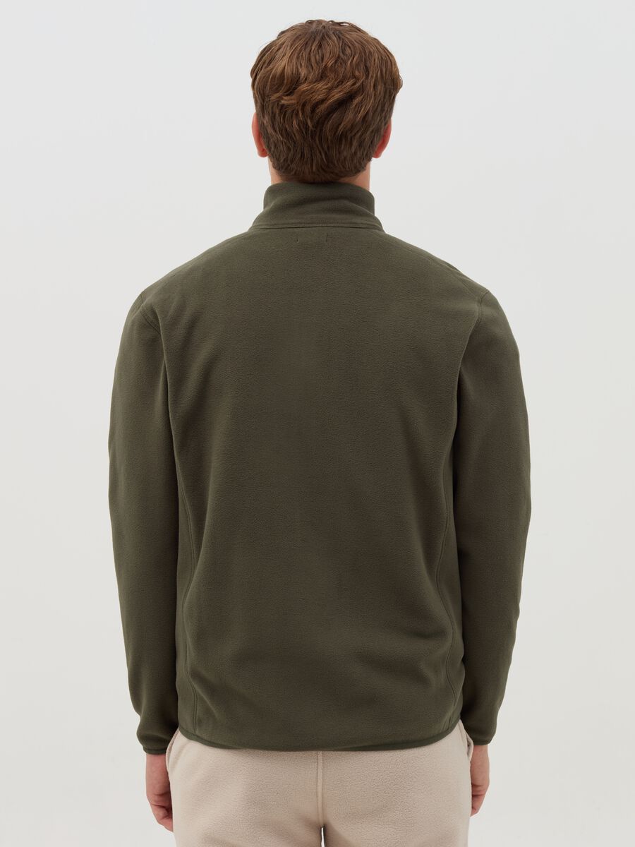 Fleece full-zip sweatshirt with high neck_2