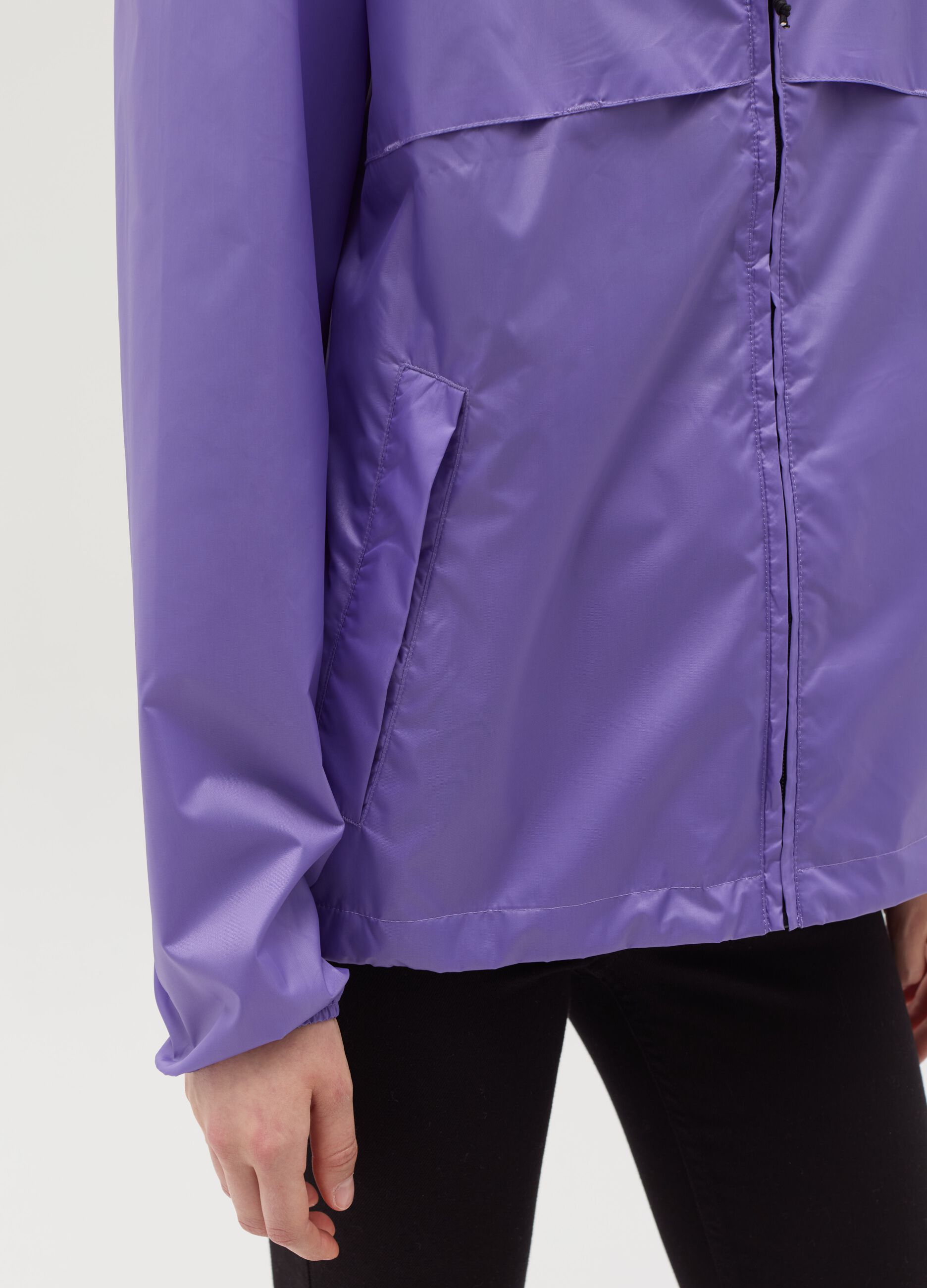 Full-zip waterproof jacket