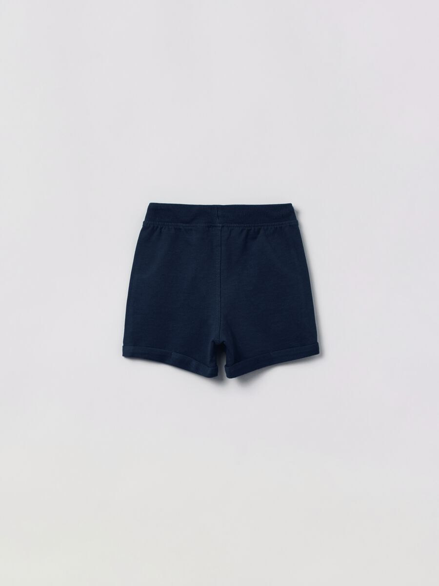 Shorts in French Terry with drawstring_1