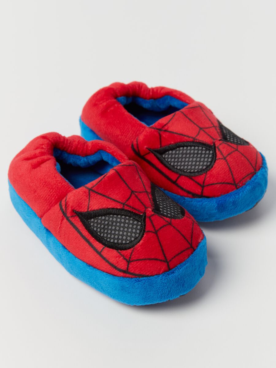 Velour slippers with Spider-Man print_2