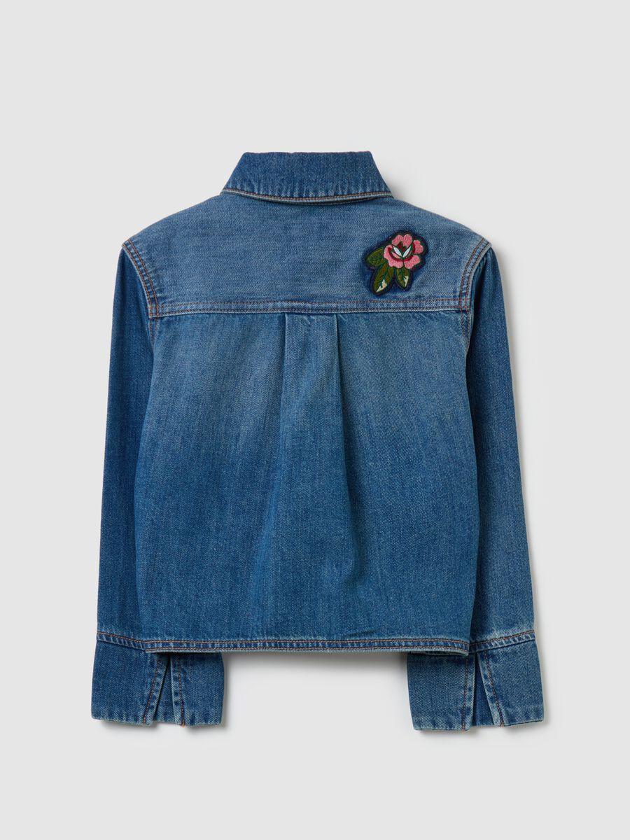 Denim jacket with sequins and gems_4