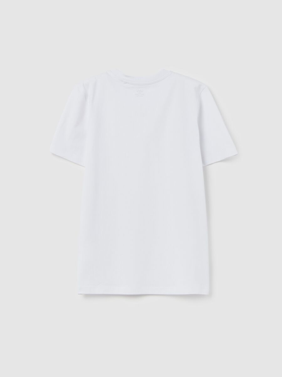 Solid colour T-shirt in organic cotton_1