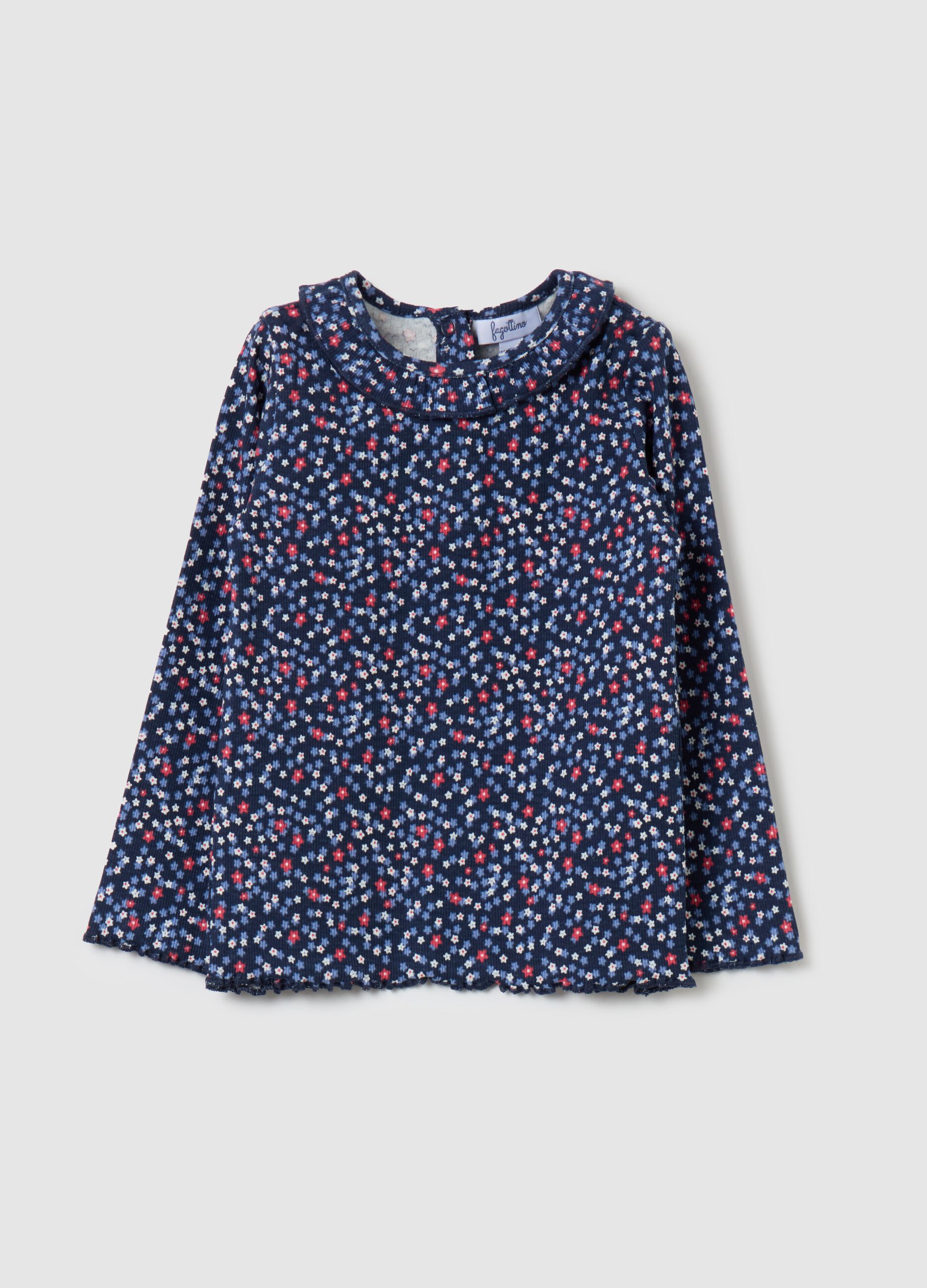 Blusa de pana con estampado