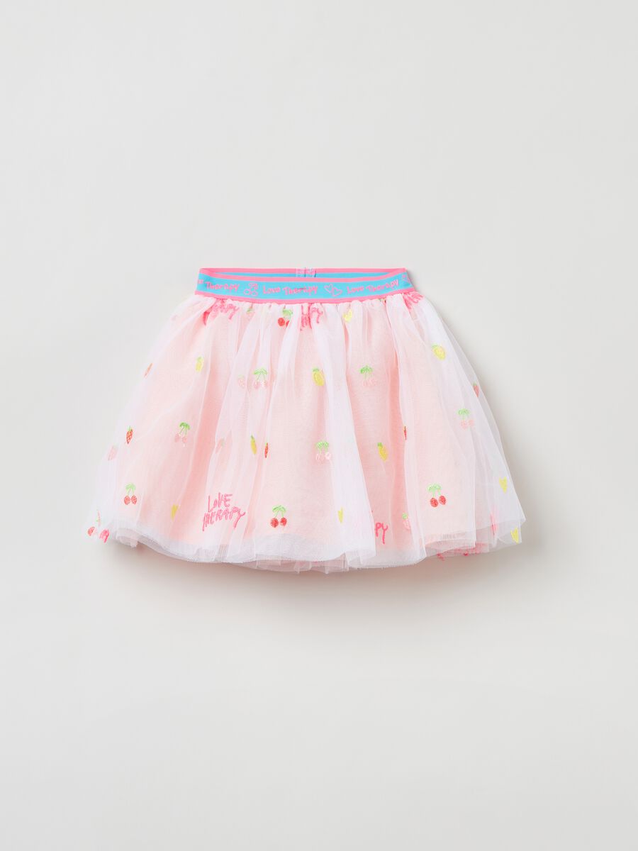 Love Therapy tulle skirt with embroidery_0