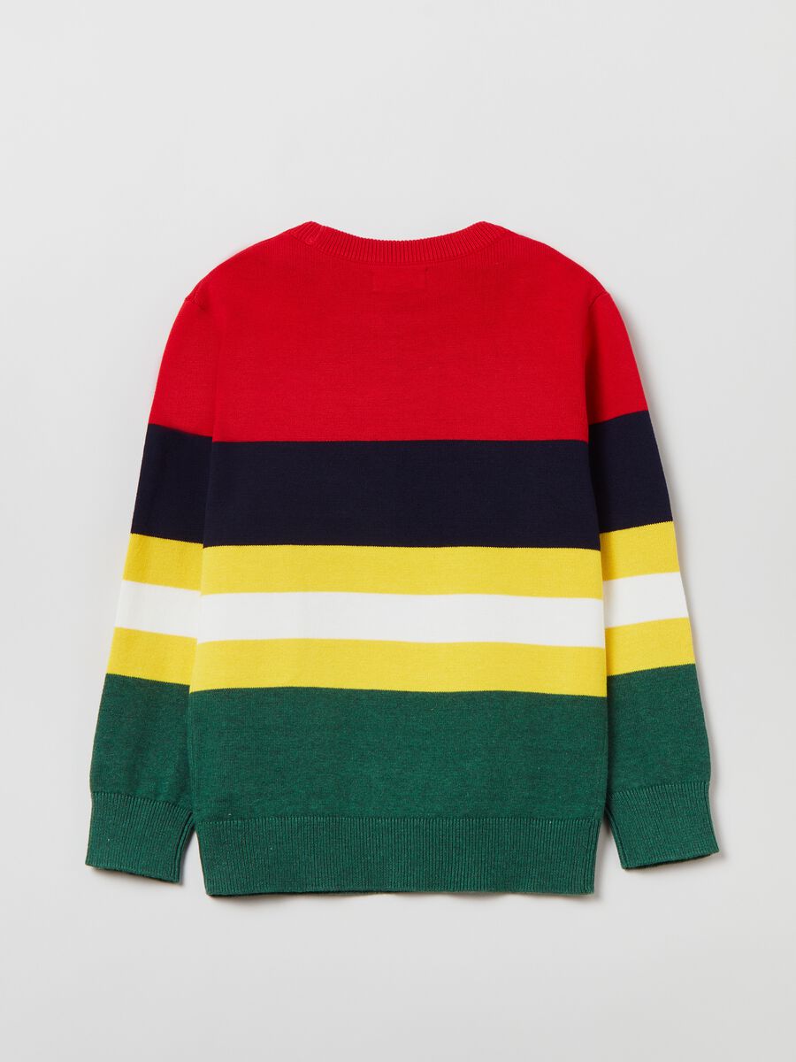Striped knitted pullover_1