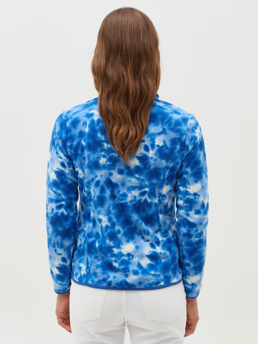 Tie-dye full-zip sweatshirt in fleece_2